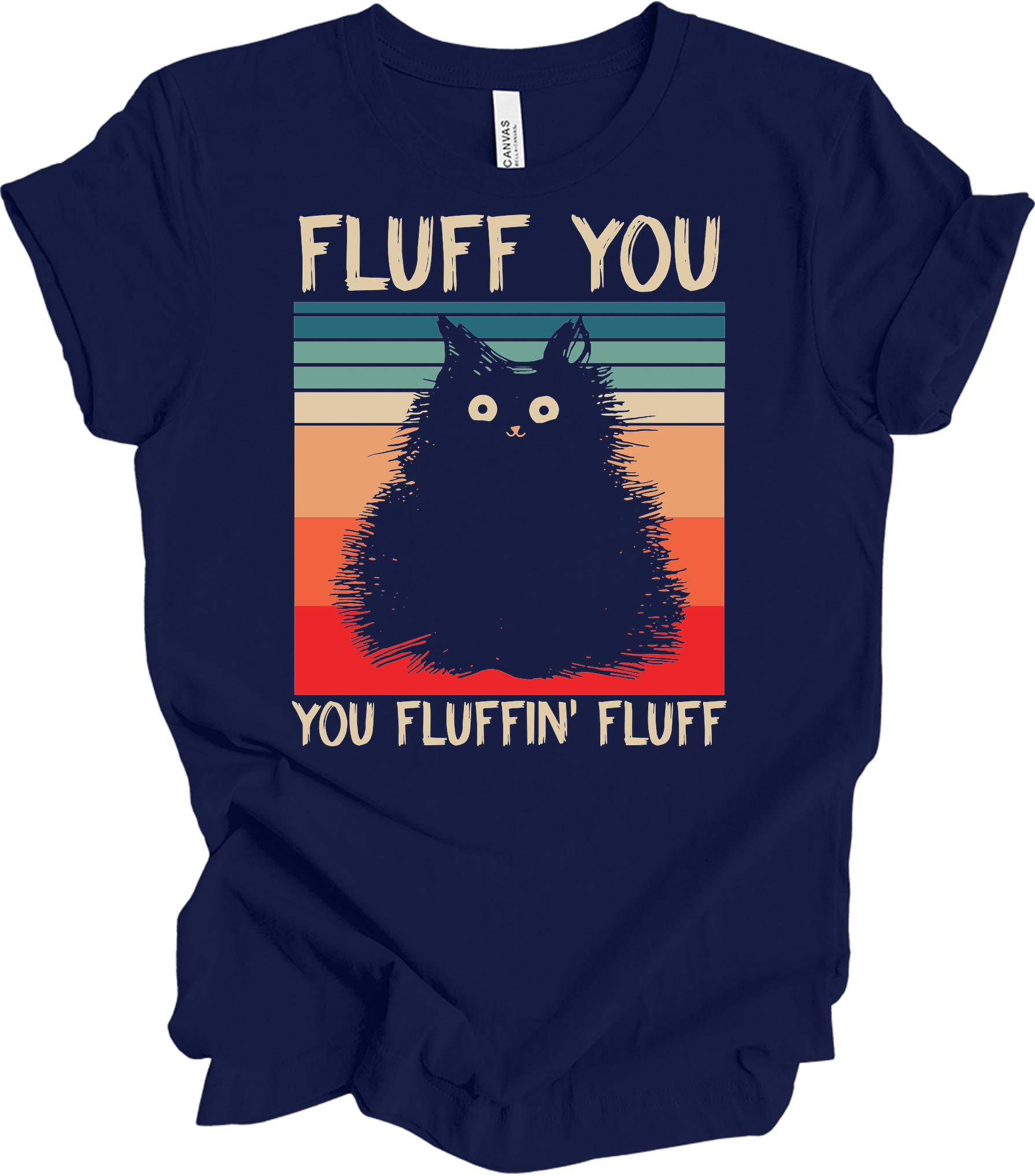 Fluff You You Fluffin' Fluff T-Shirt in Navy