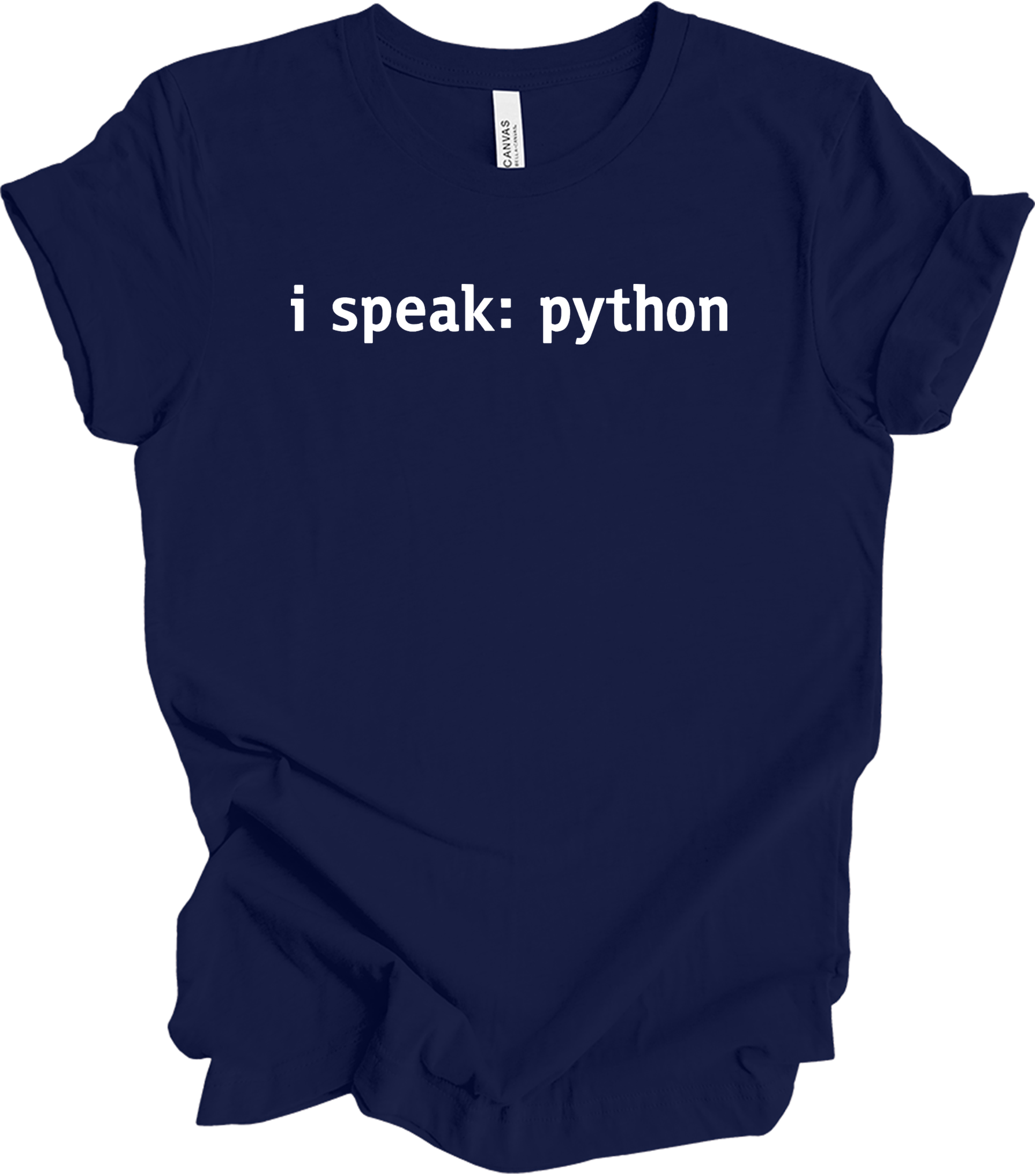 I'm Speaking: Python for Programmers T-Shirt in Navy