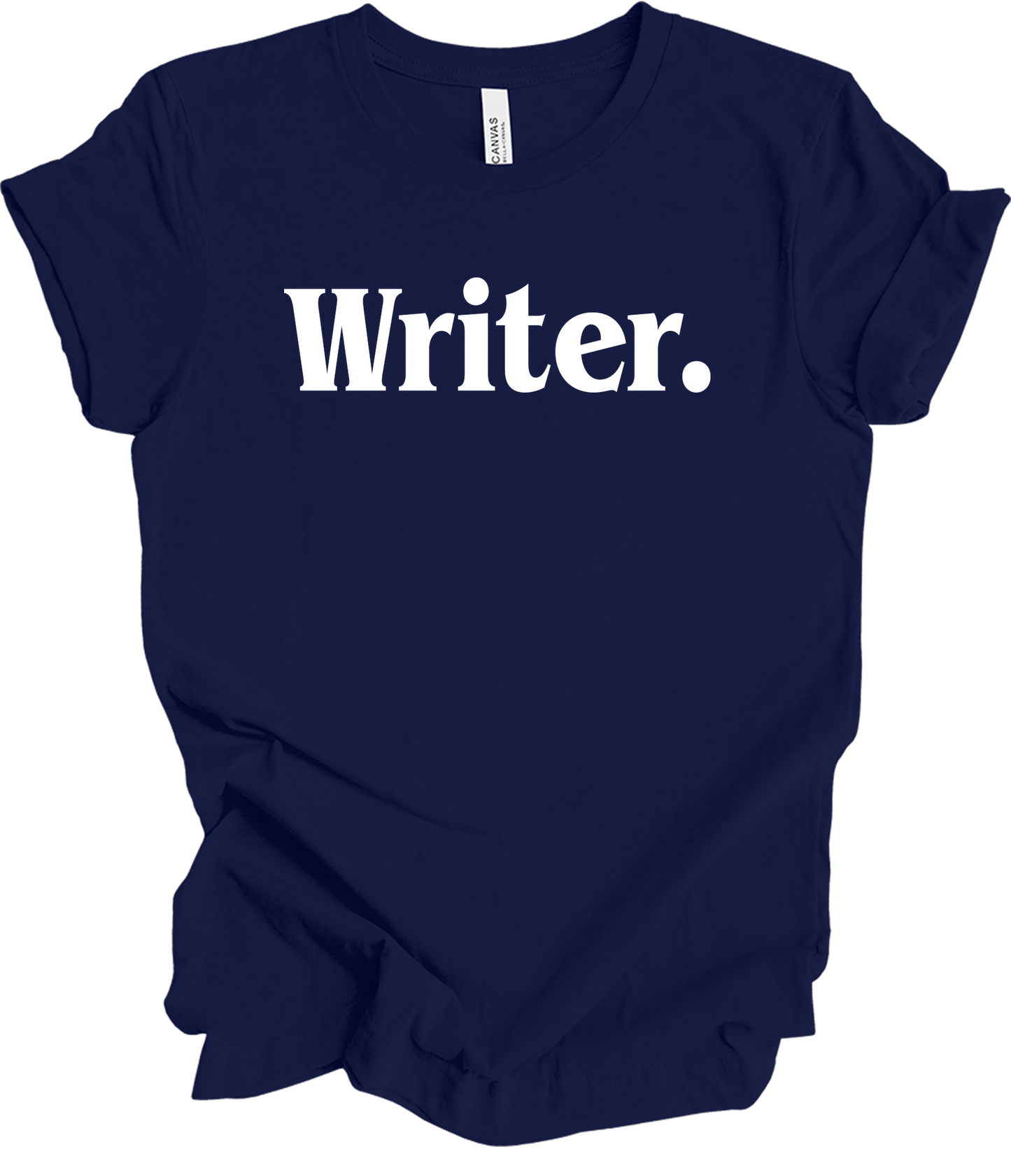 Writer Funny Writing Book Author Novelist Gift T-Shirt in Navy