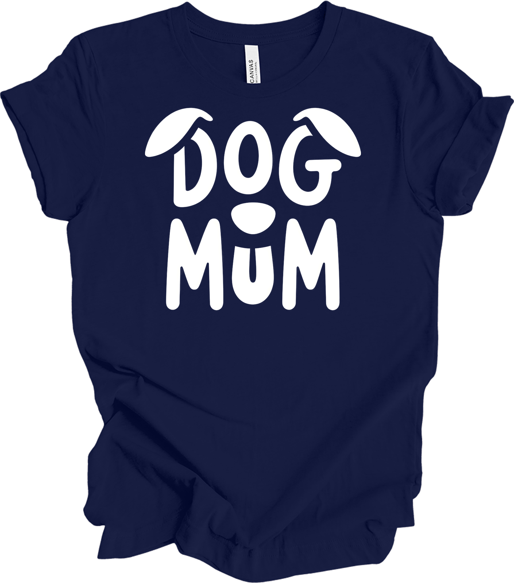 Dog Mum Domo Kun T-Shirt in Navy