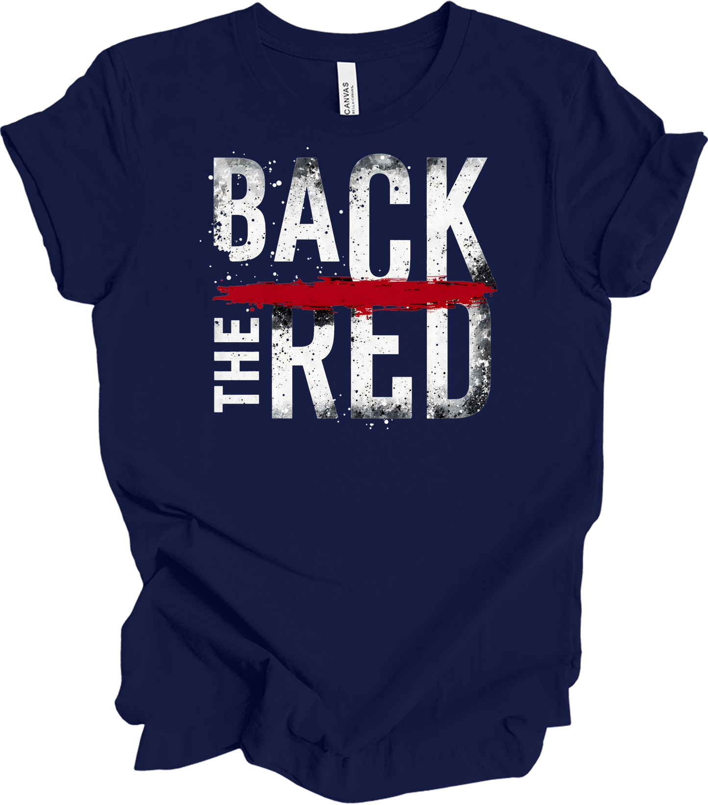 Back the Red - Support Services T-Shirt in Navy