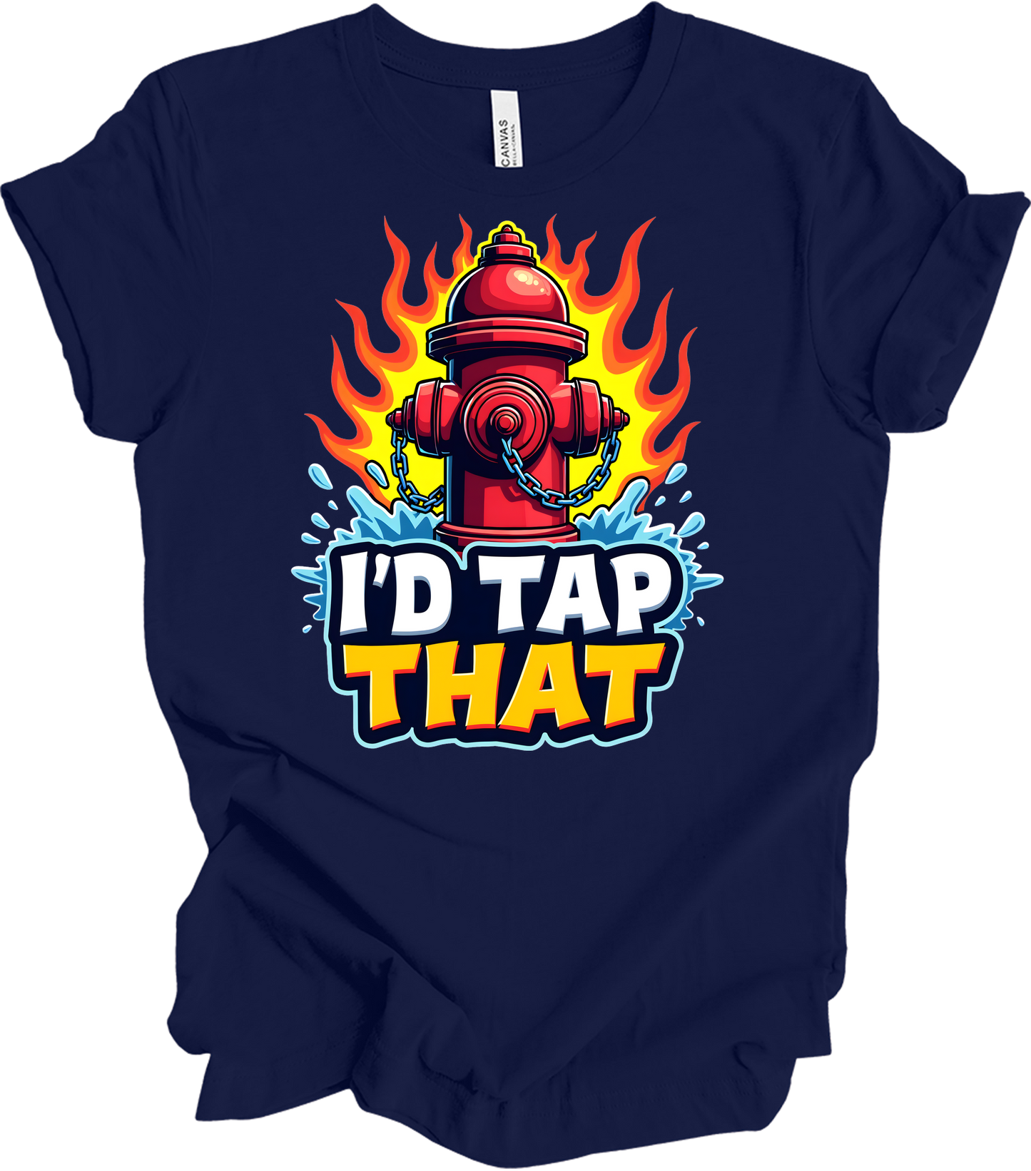 I'd Tap That Fire Hydrant T-Shirt in Navy
