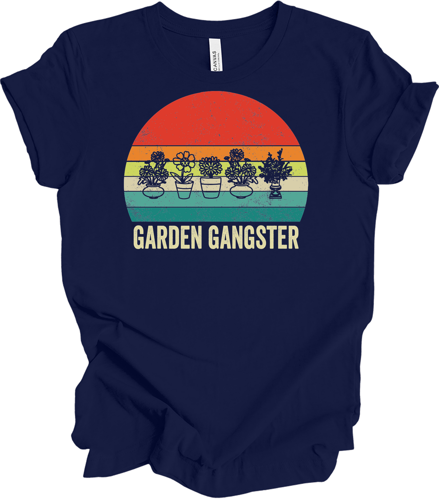 Garden Gangster - Plant Lover Gift T-Shirt in Navy