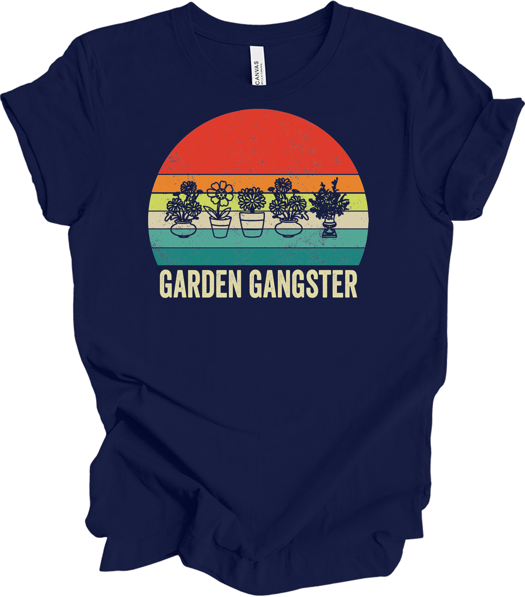 Garden Gangster - Plant Lover Gift T-Shirt in Navy