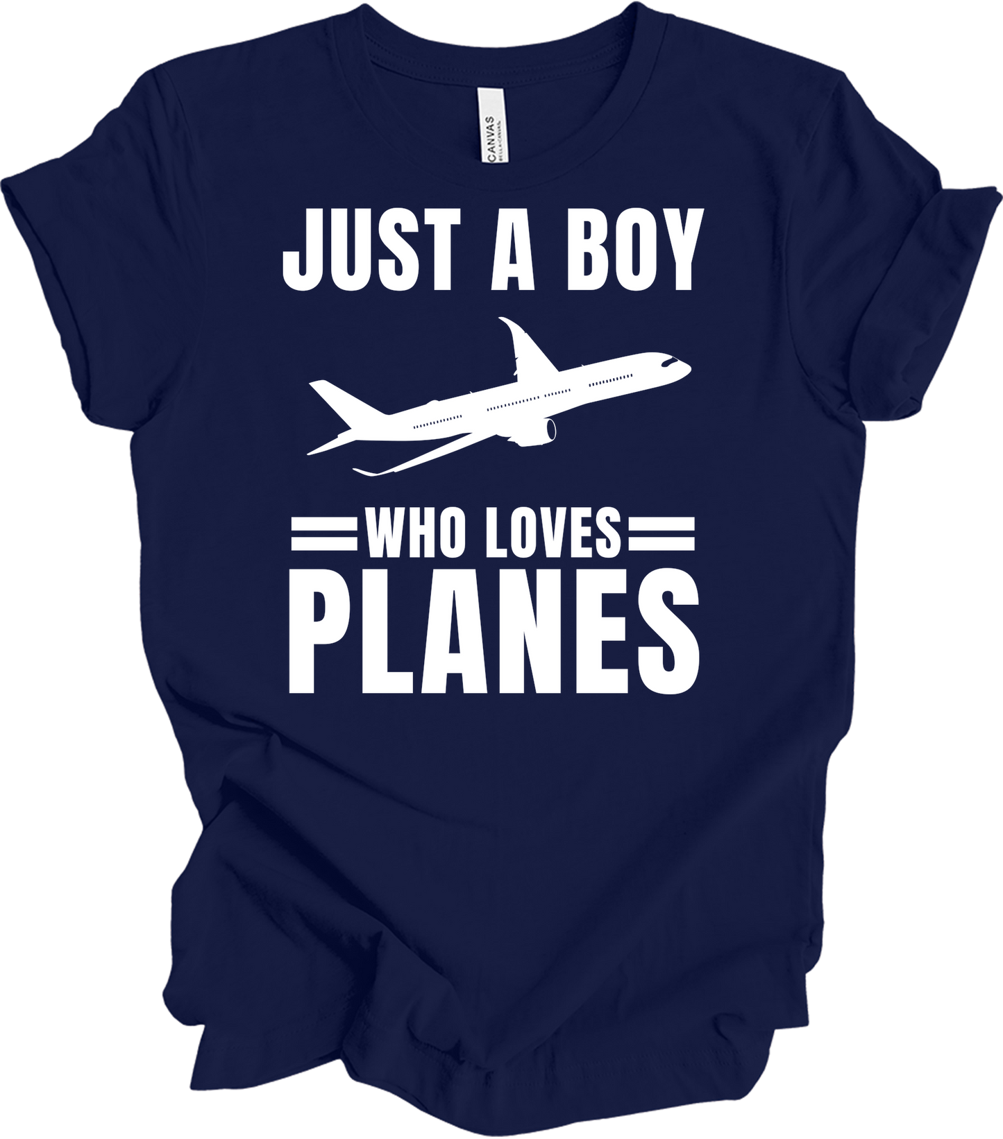 Airplane Pilot - Loves Planes T-Shirt in Navy