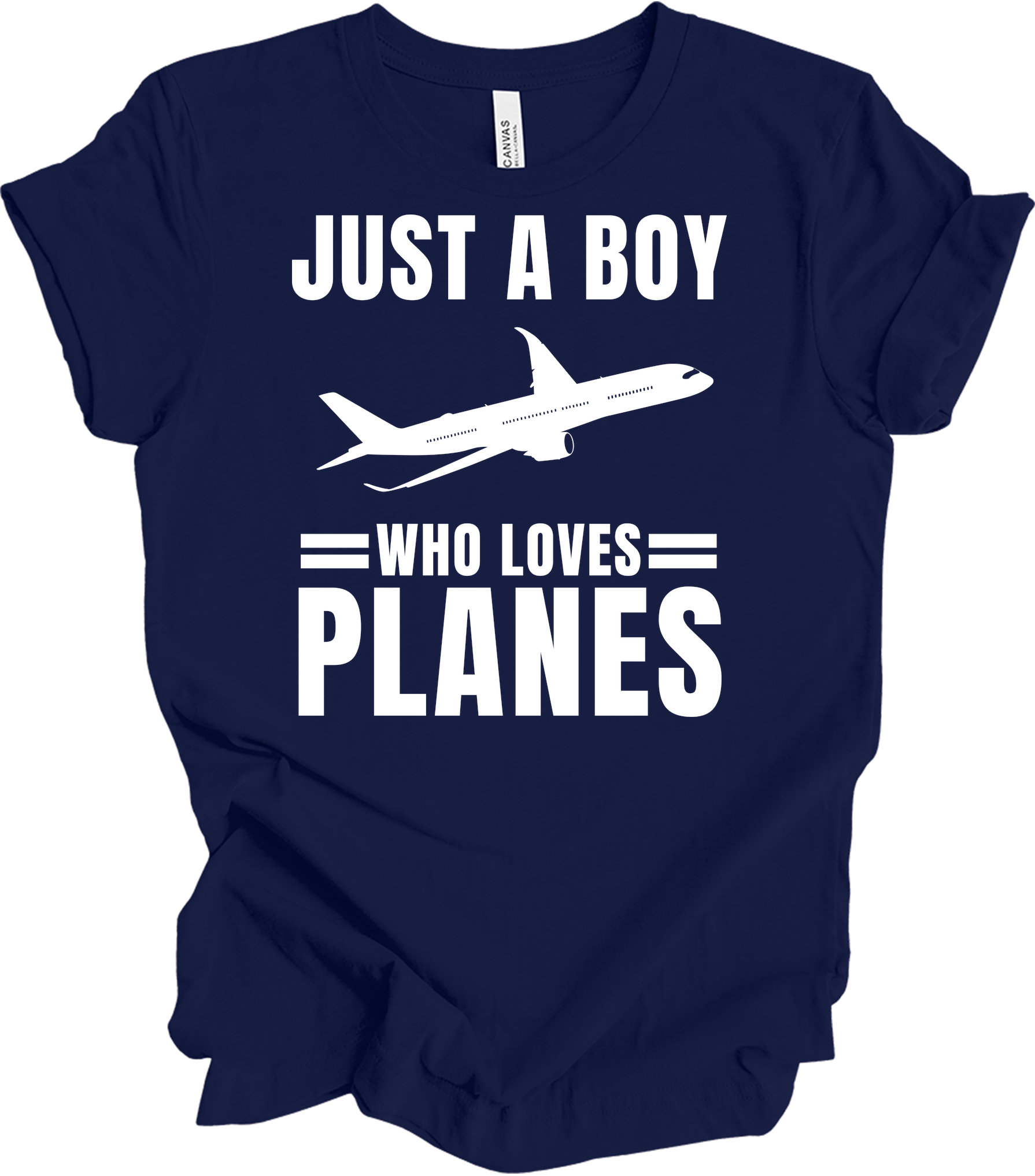 Airplane Pilot - Loves Planes T-Shirt in Navy