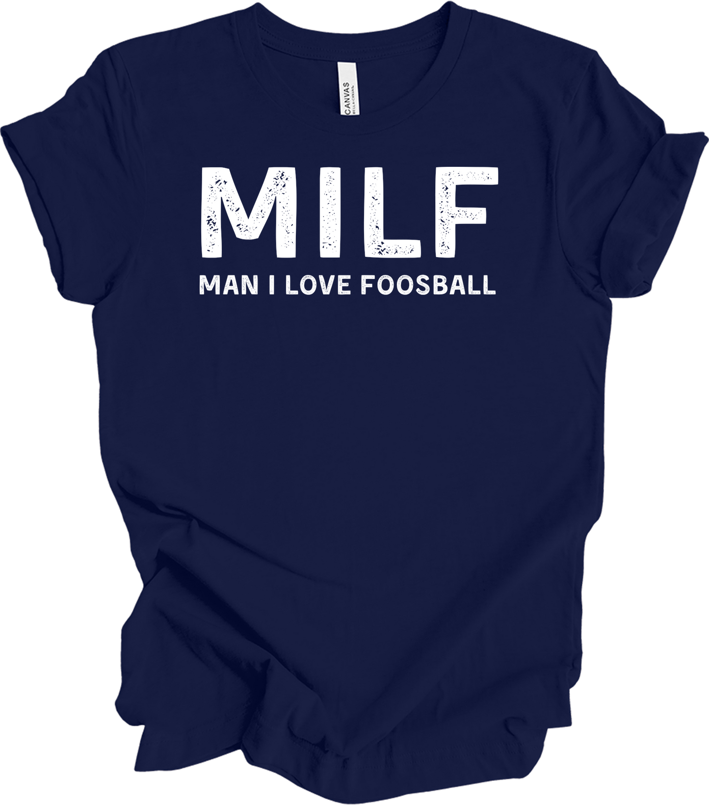 MILF Man I Love Foosball T-Shirt in Navy