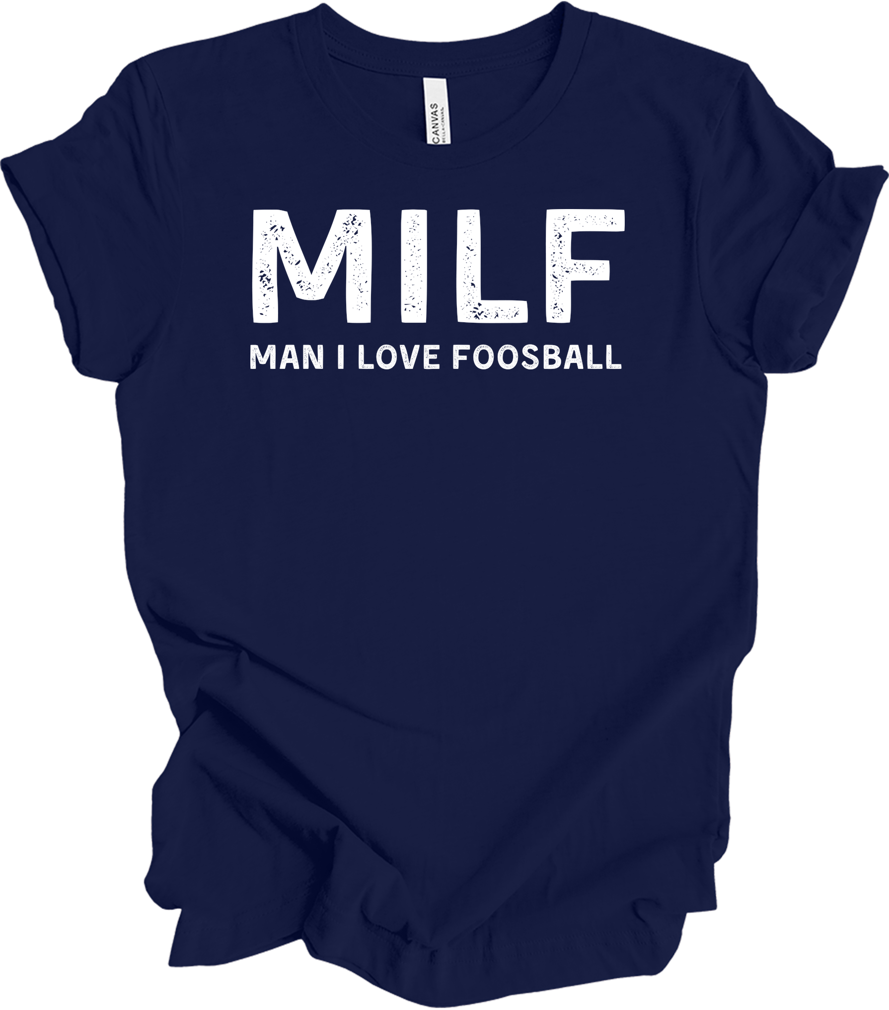 MILF Man I Love Foosball T-Shirt in Navy