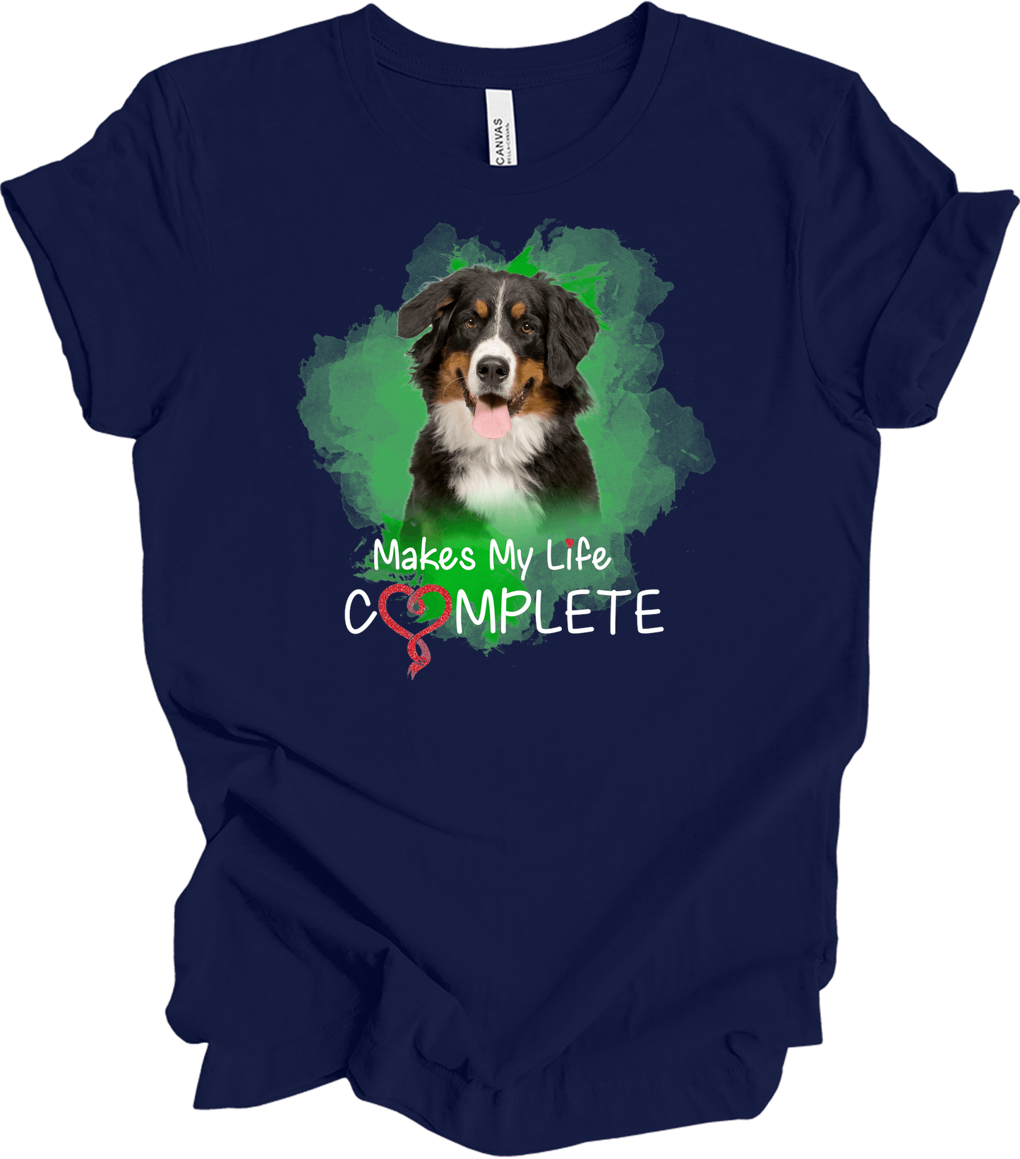 Bernese Mountain Dog Complete T-Shirt in Navy