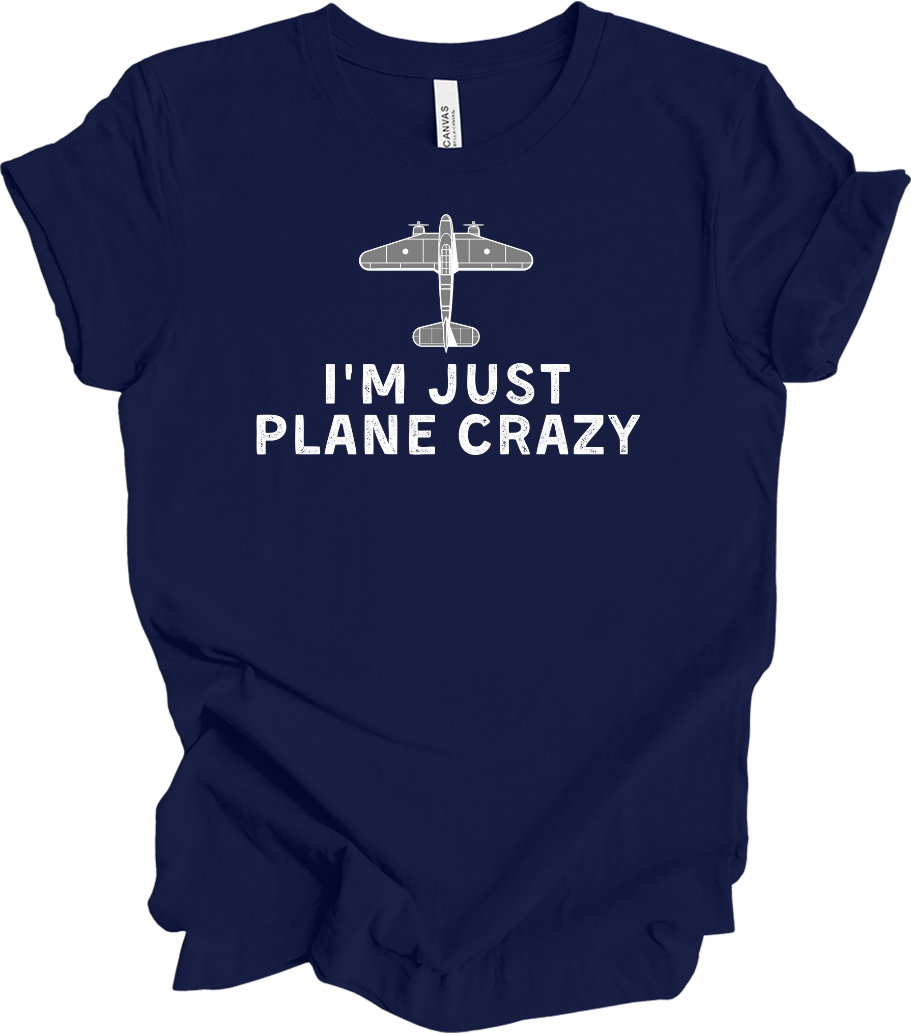 I'm Just Plane Crazy T-Shirt in Navy