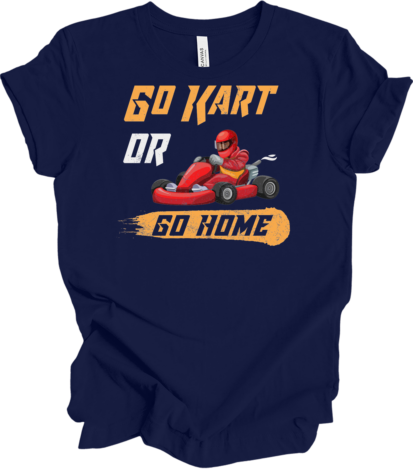 Go Kart or Go Home Racing T-Shirt in Navy