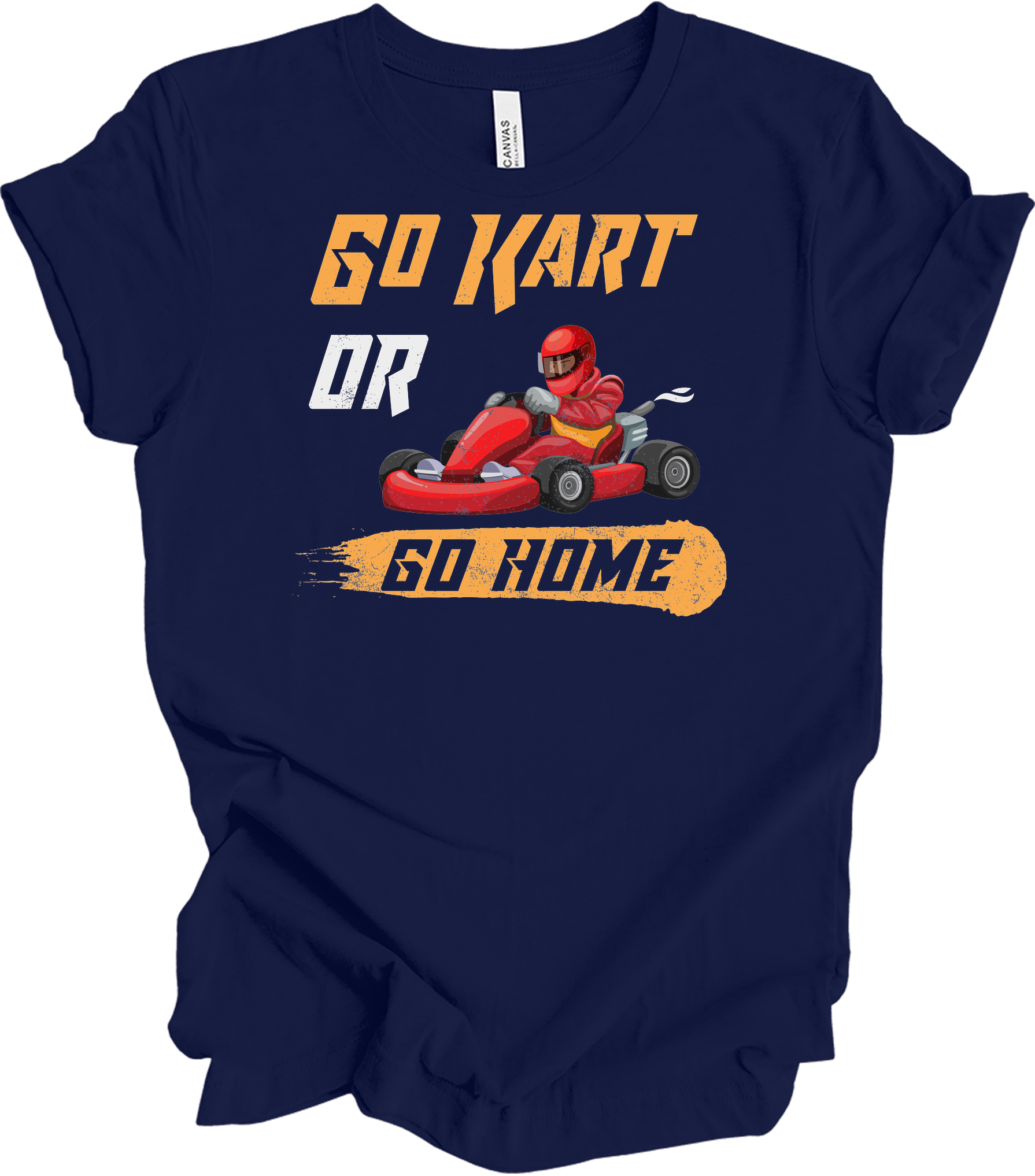 Go Kart or Go Home Racing T-Shirt in Navy