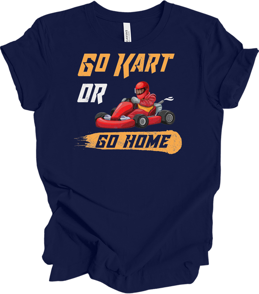 Go Kart or Go Home Racing T-Shirt in Navy