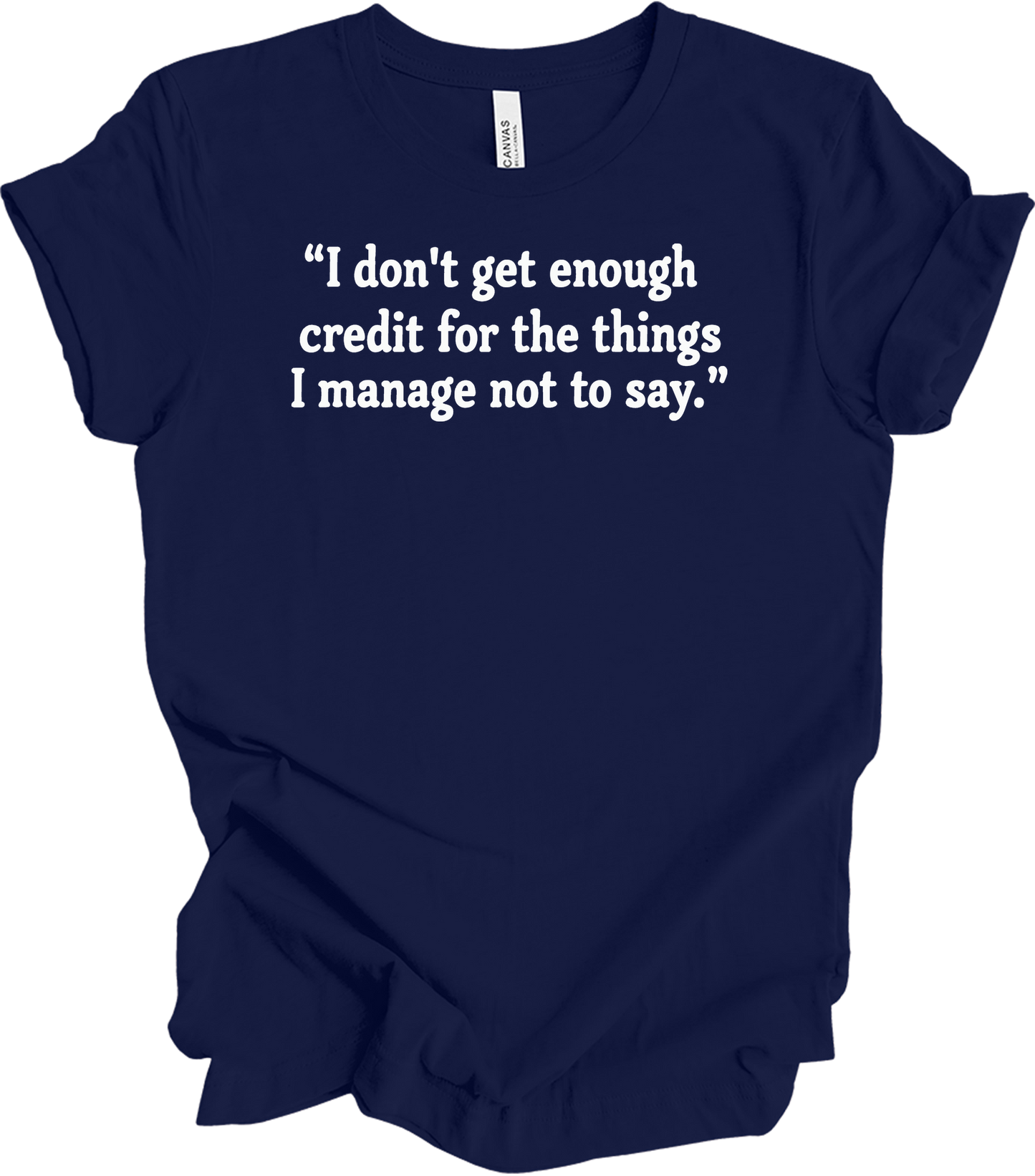 Credit Manager Humor T-Shirt in Navy