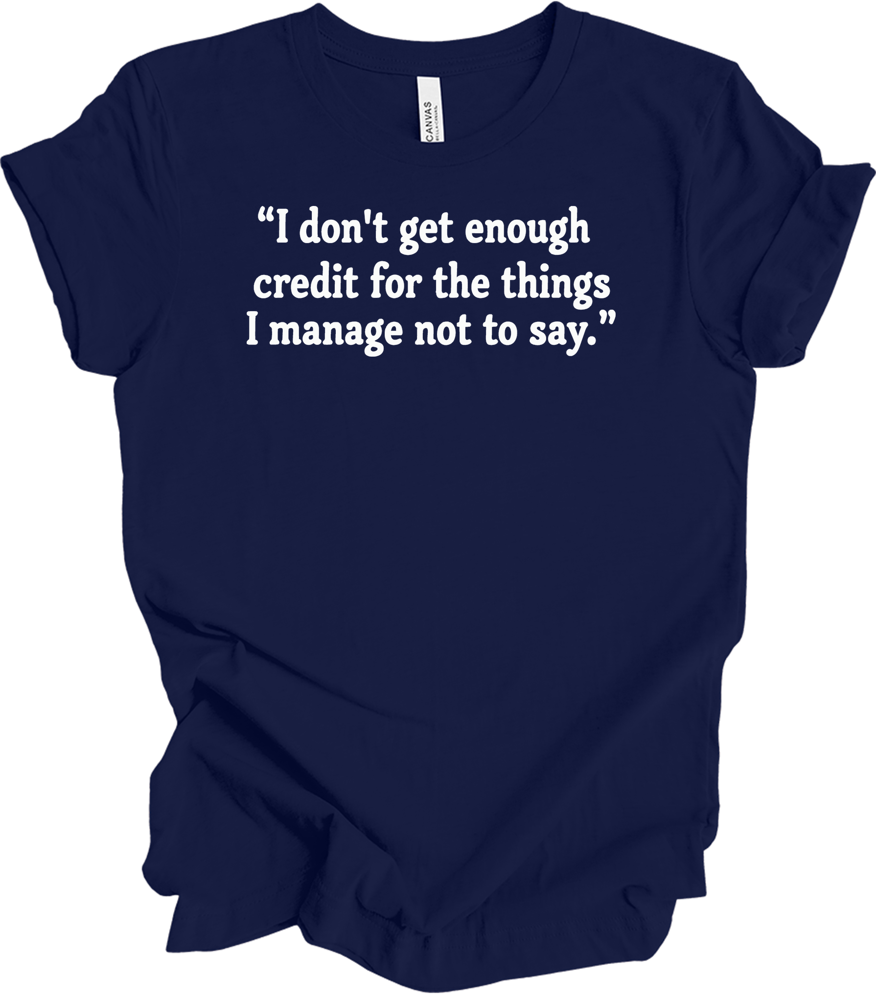 Credit Manager Humor T-Shirt in Navy