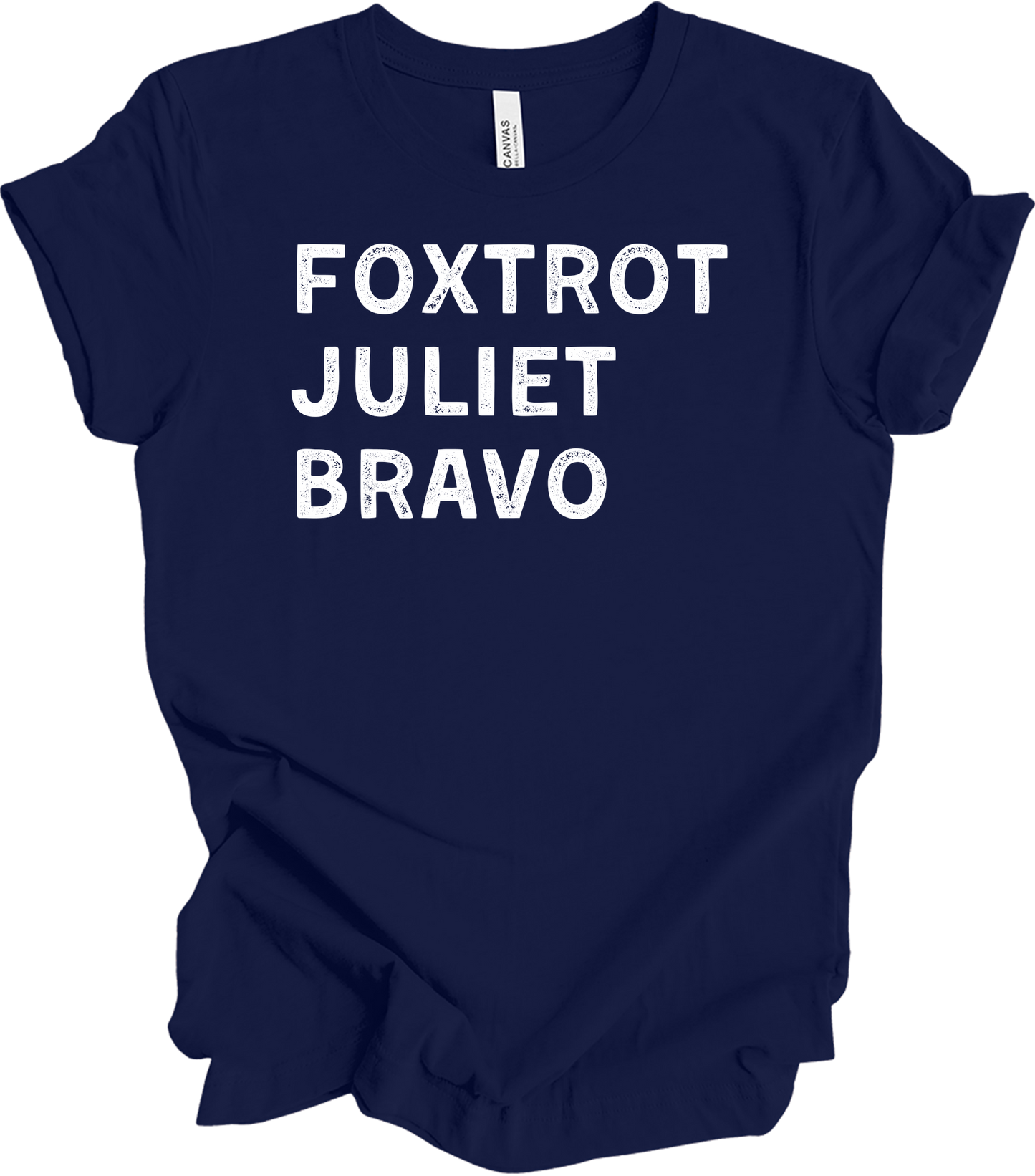 Foxtrot Juliet Bravo Baseball Mom - Retro FJB T-Shirt in Navy