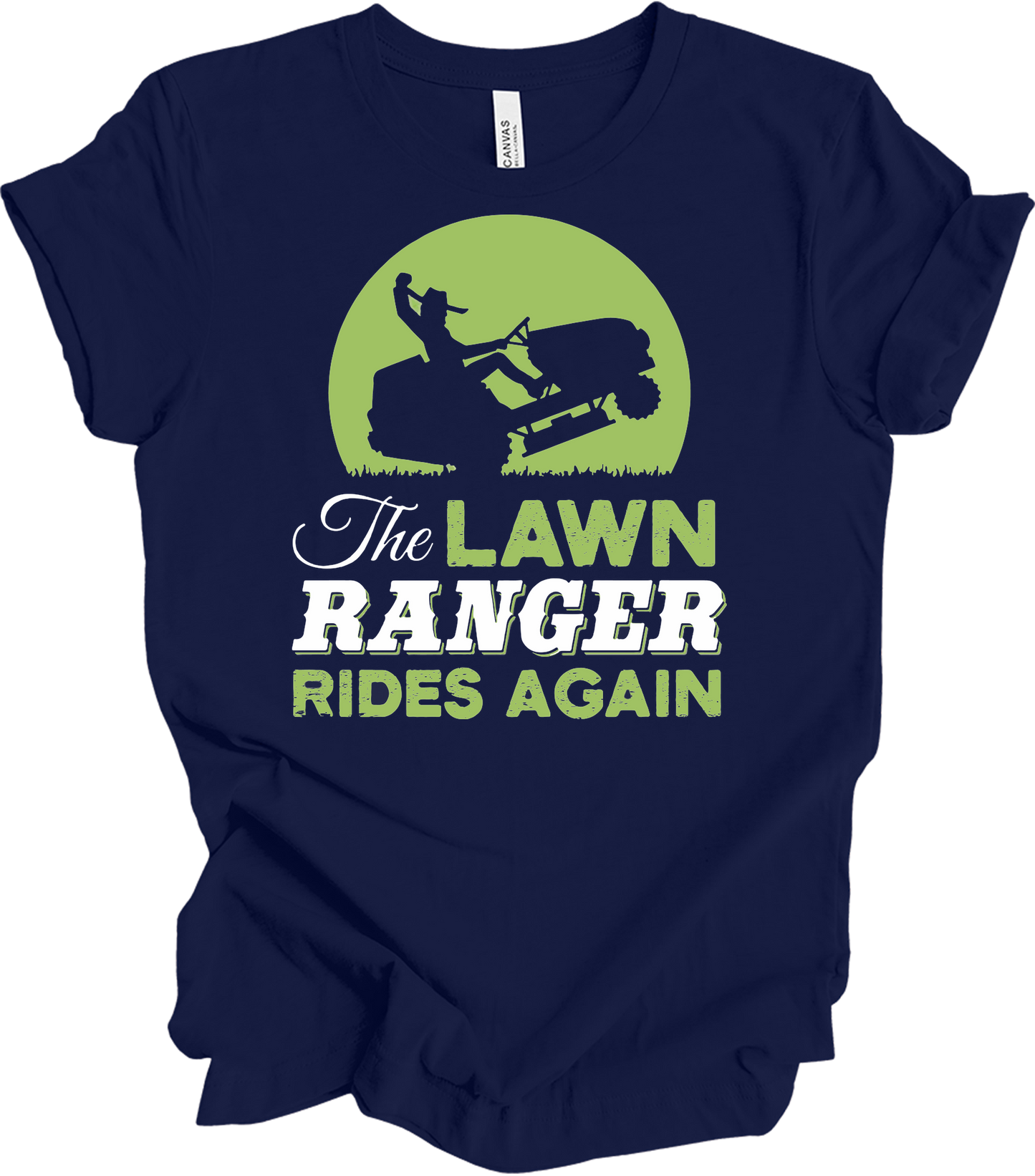 The Lawn Ranger Rides Again T-Shirt in Navy Blue