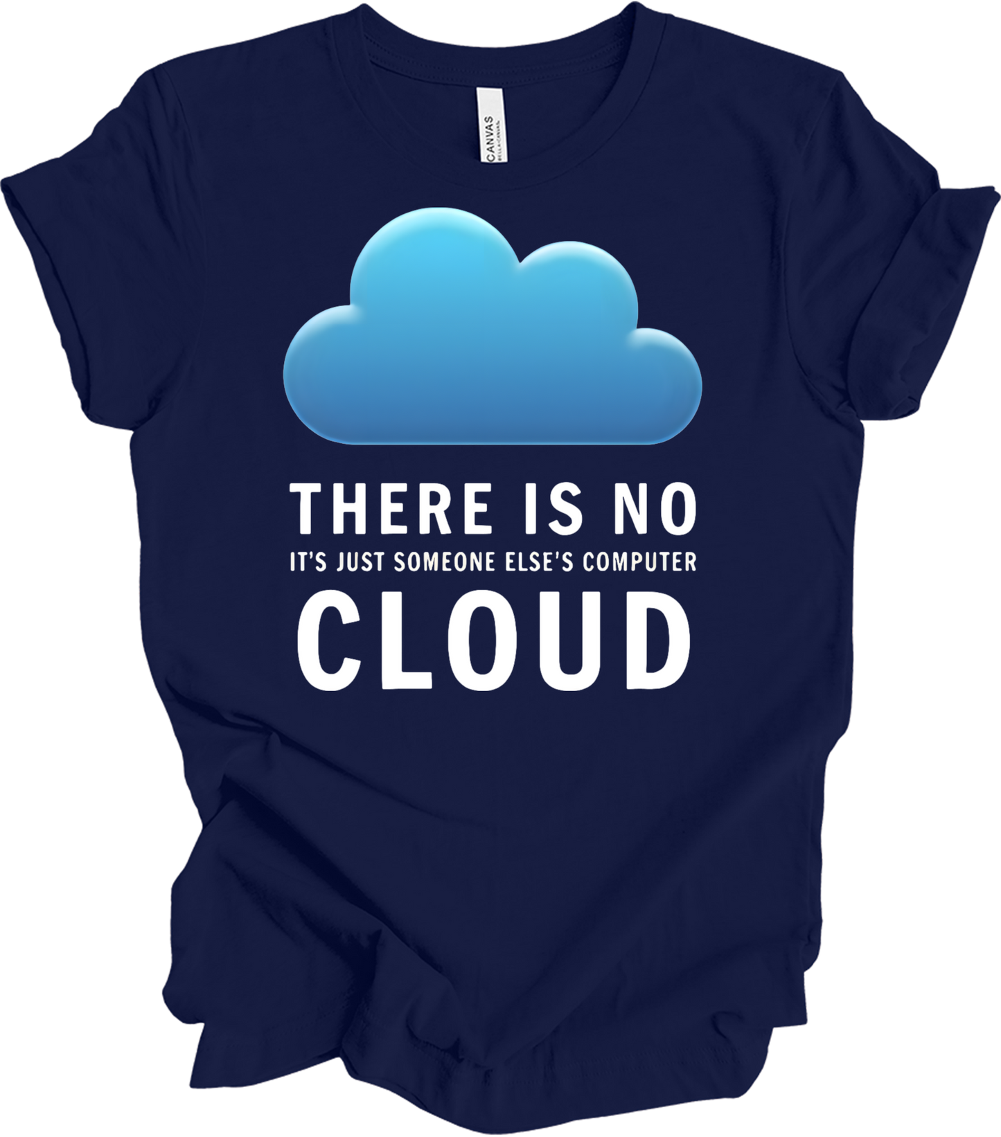 There Is No Cloud Tech T-Shirt in Navy
