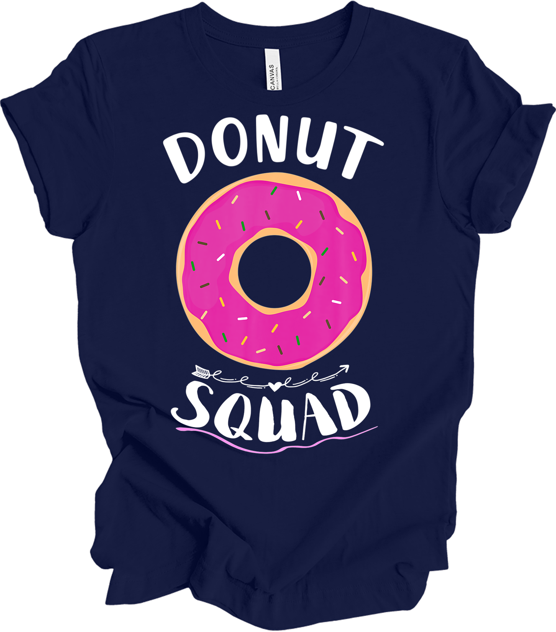 Donut Squad - Funny Foodie Gift T-Shirt in Navy