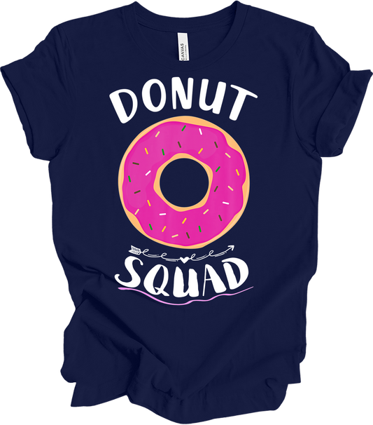 Donut Squad - Funny Foodie Gift T-Shirt in Navy