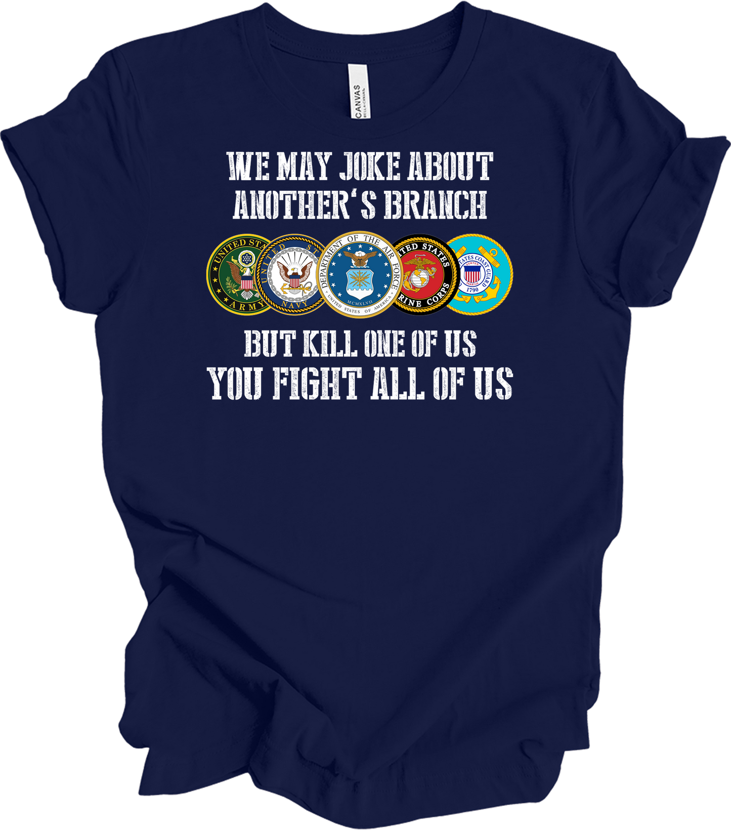 US Military Unity T-Shirt in Navy