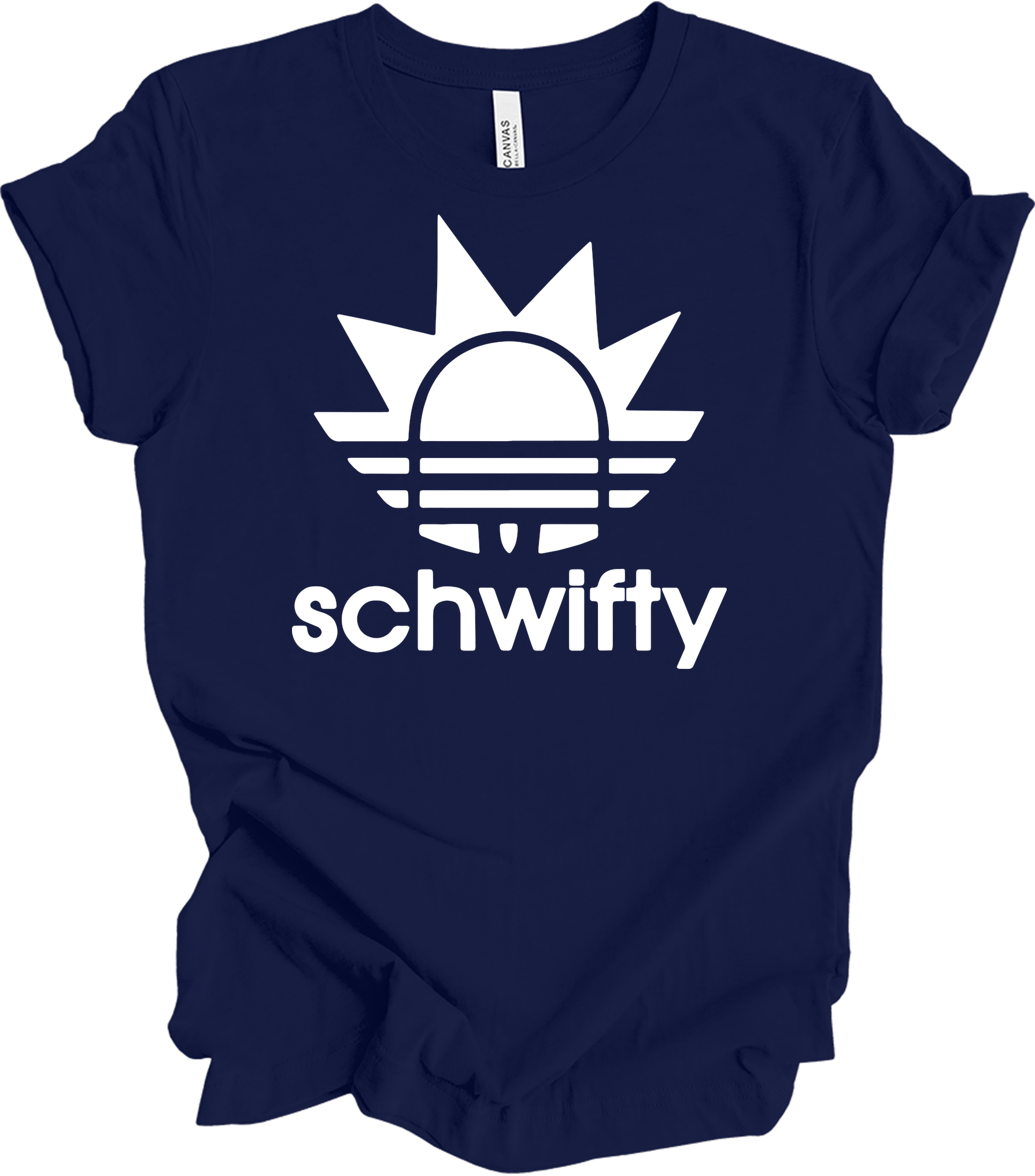 Schwifty Logo Parody T-Shirt in Navy