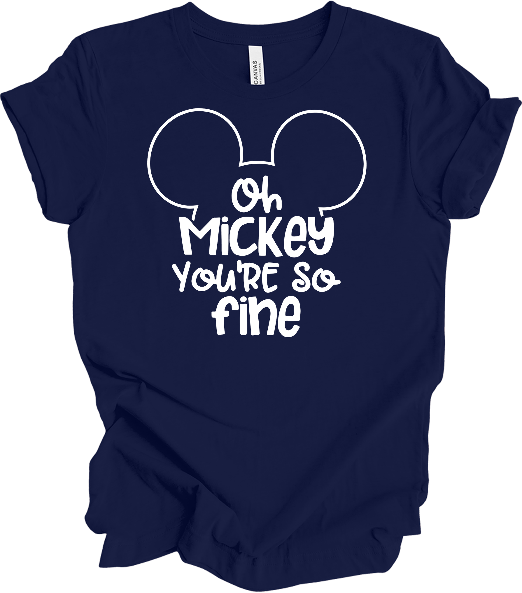 Oh Mickey You're So Fine - Unisex T-Shirt in Navy