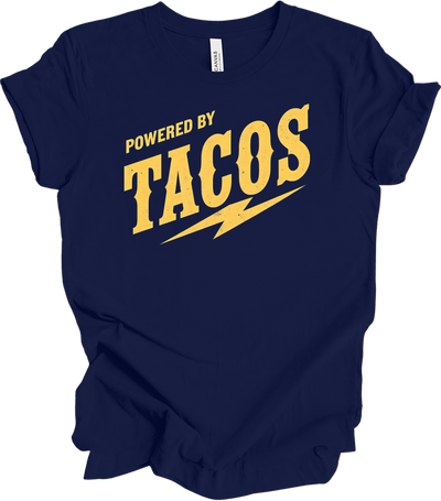 Powered By Tacos - Unisex T-Shirt in Navy