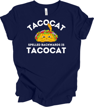 Tacocat Spelled Backwards Funny Taco Cat T-Shirt