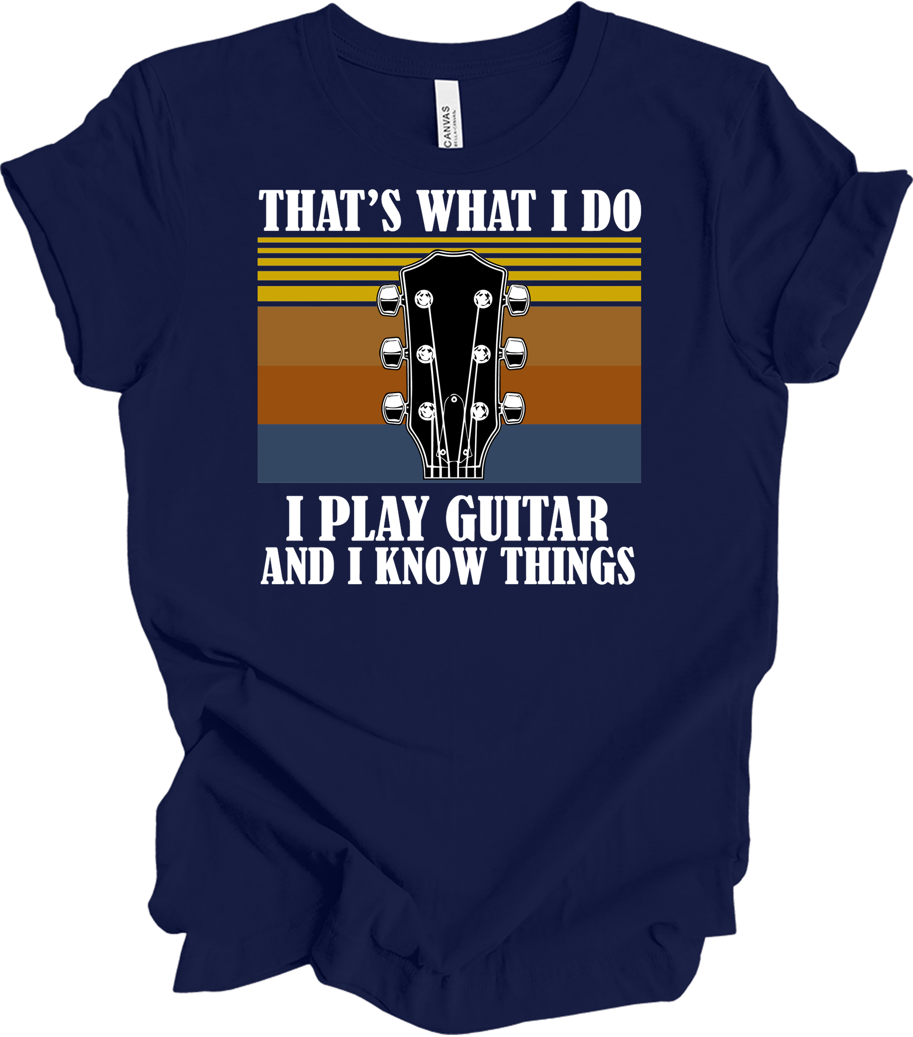 Guitar Player : Know Things T-Shirt in Navy