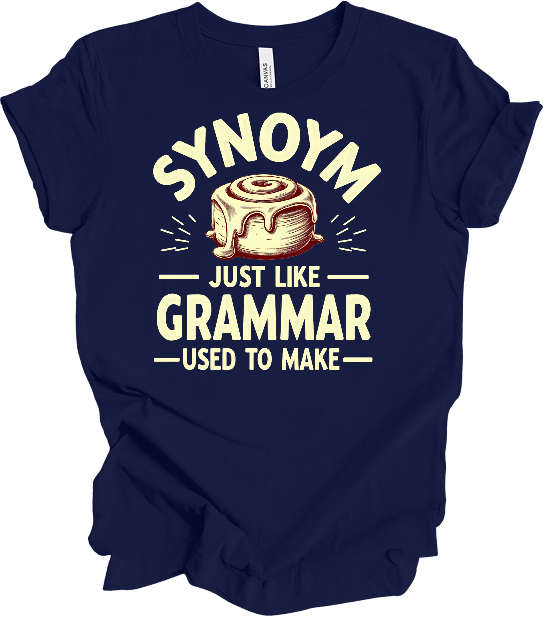 Synonym Cinnamon Roll T-Shirt in Navy