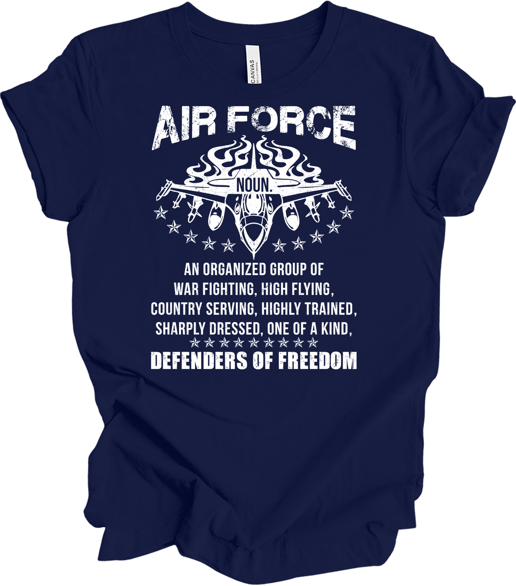 Air Force Noun : Freedom Defenders T-Shirt in Navy