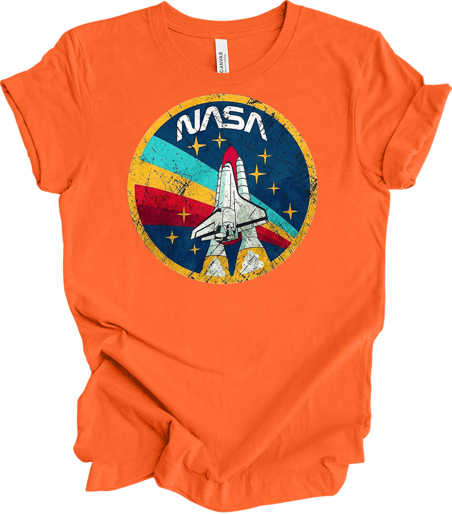 NASA Vintage Shuttle T-Shirt in Orange
