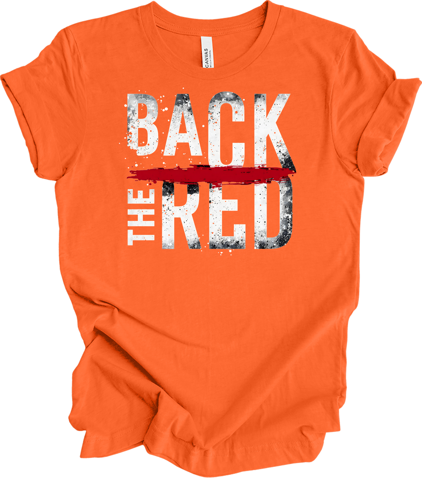 Back the Red - Support Services T-Shirt in Orange
