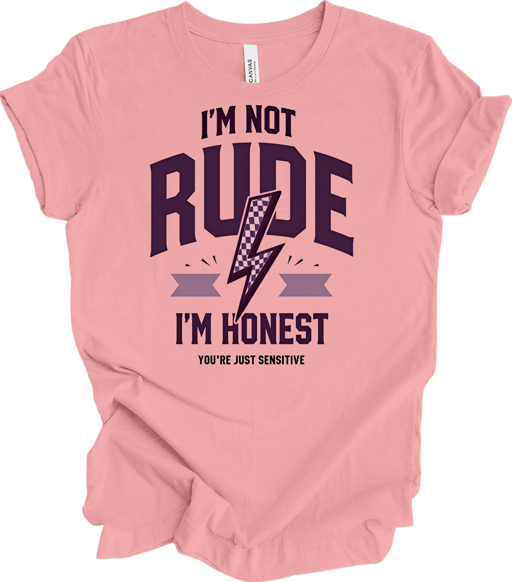 I'm Not Rude I'm Honest T-Shirt in Pink