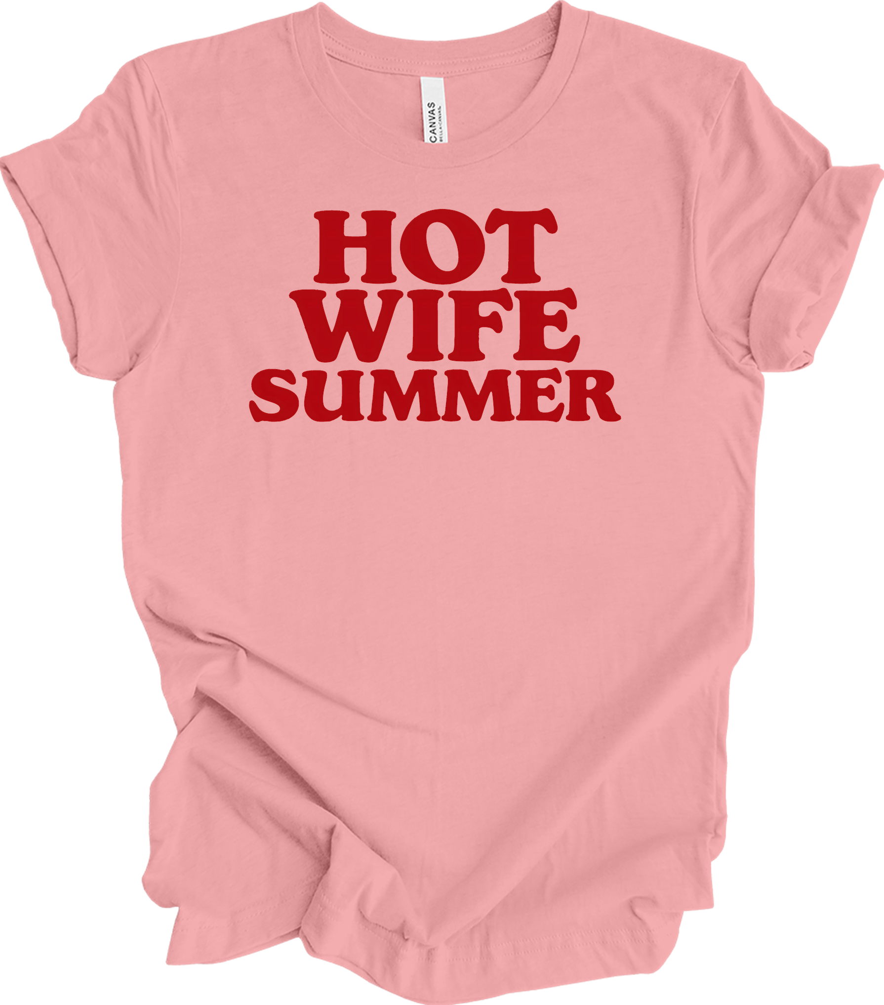 Hot Wife Summer - Fun Gift T-Shirt in Pink