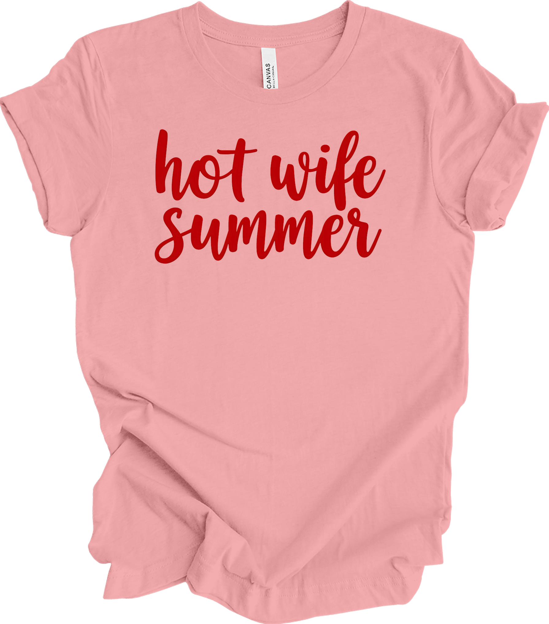 Hot Wife Summer - Fun & Stylish T-Shirt in Pink