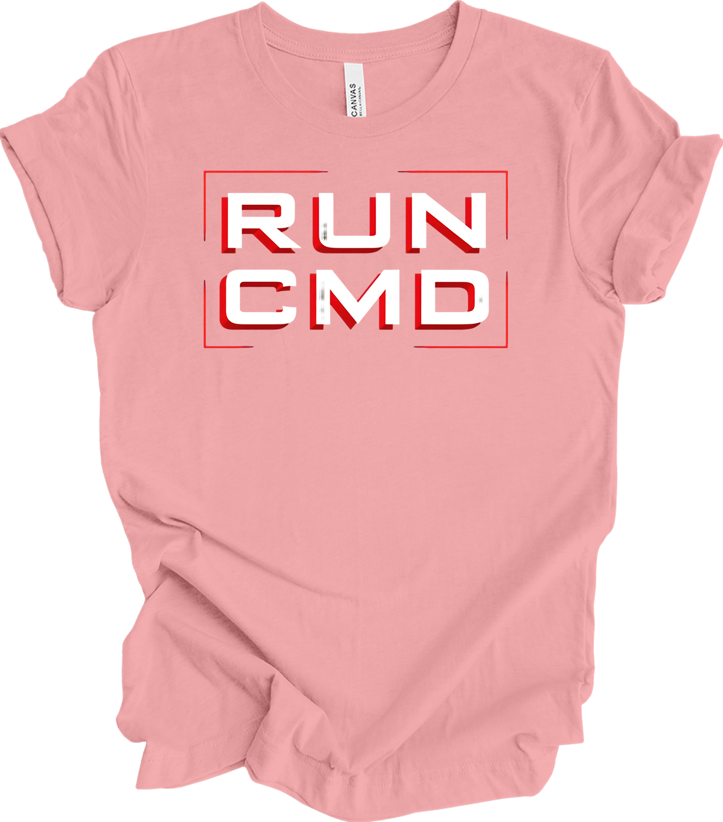 Run CMD Retro Tech T-Shirt in Pink