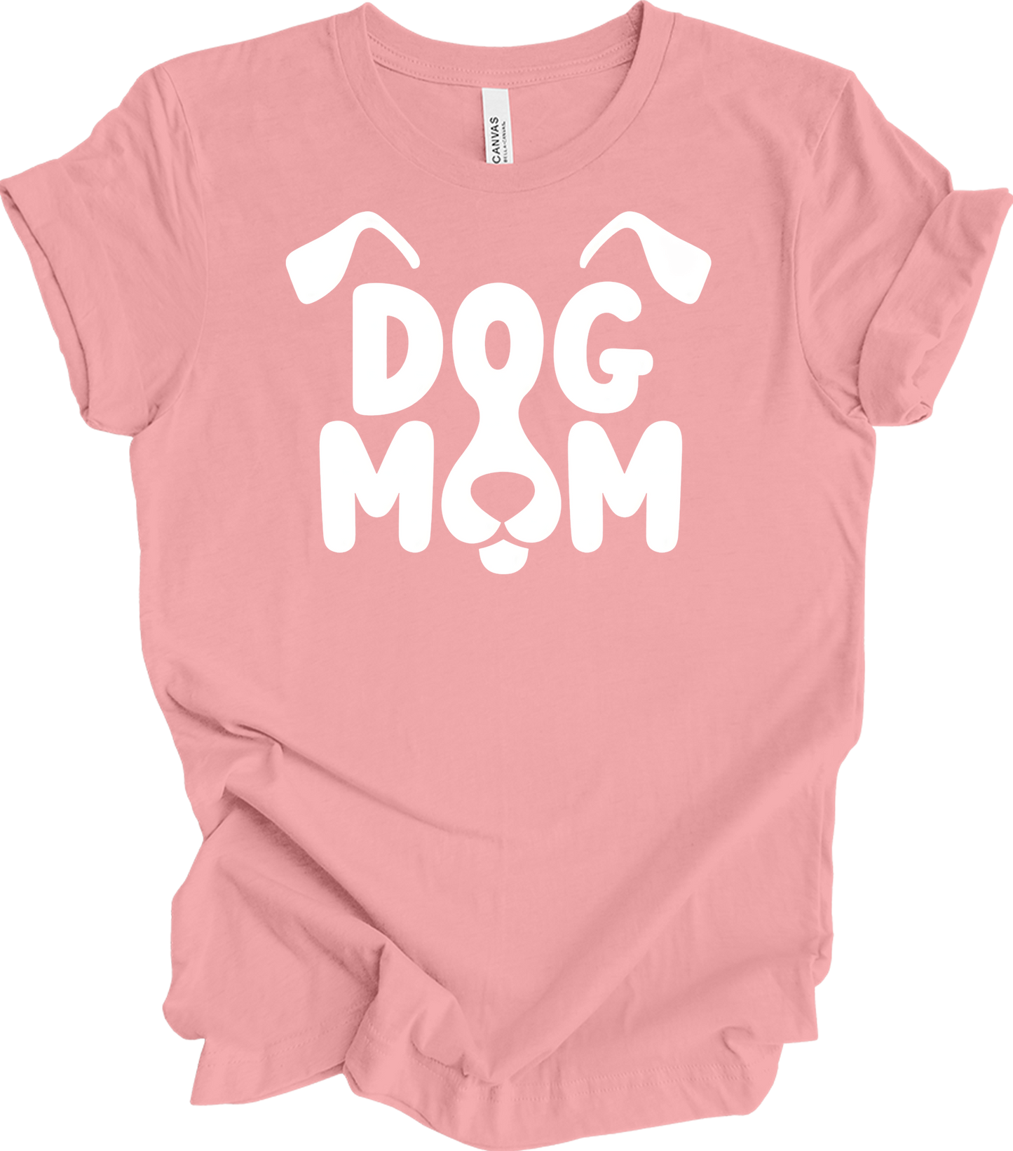 Dog Mom - Cute Gift for Dog Lovers T-Shirt in Pink