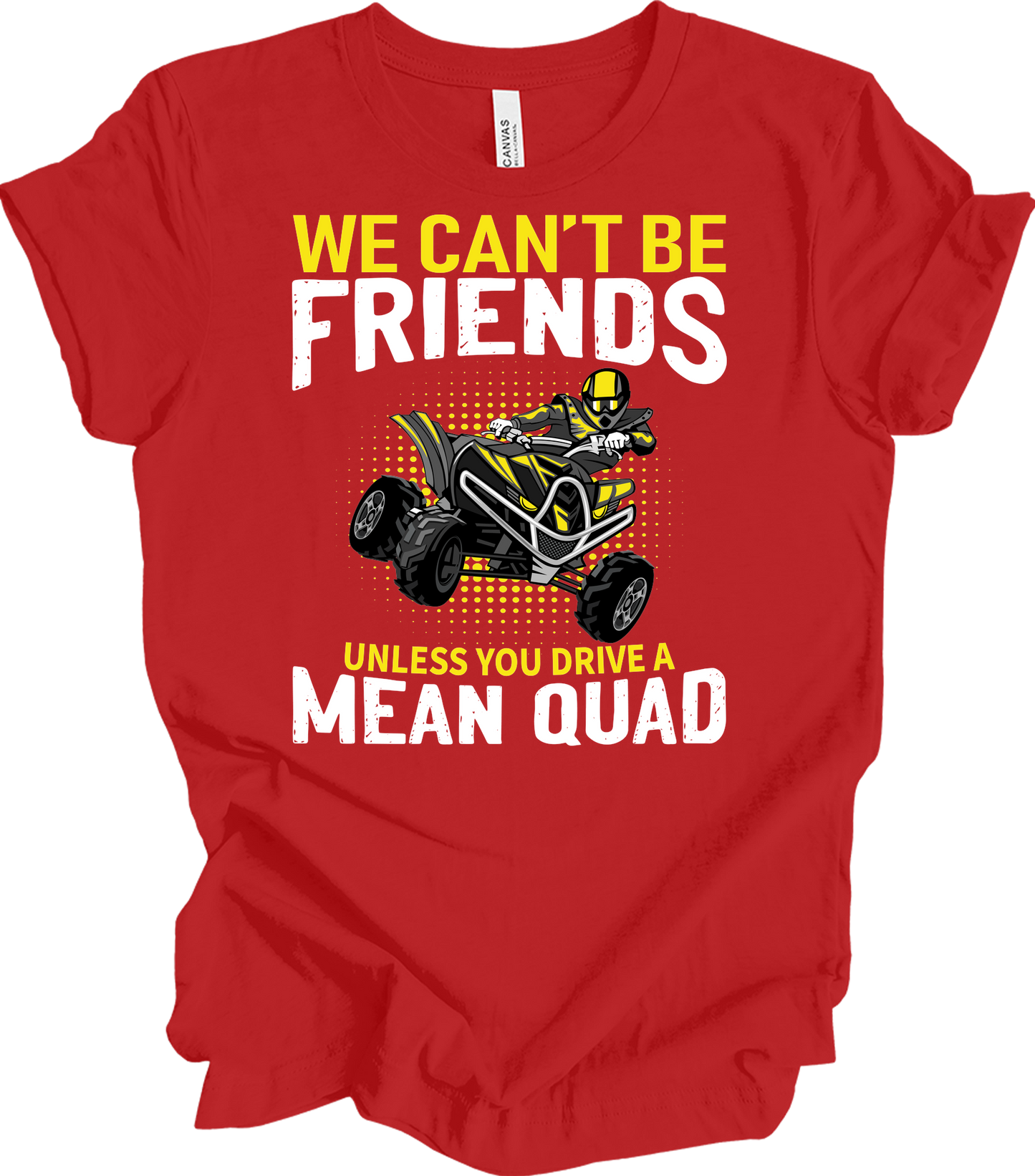 ATV Quad: Mean Quad T-Shirt in Red