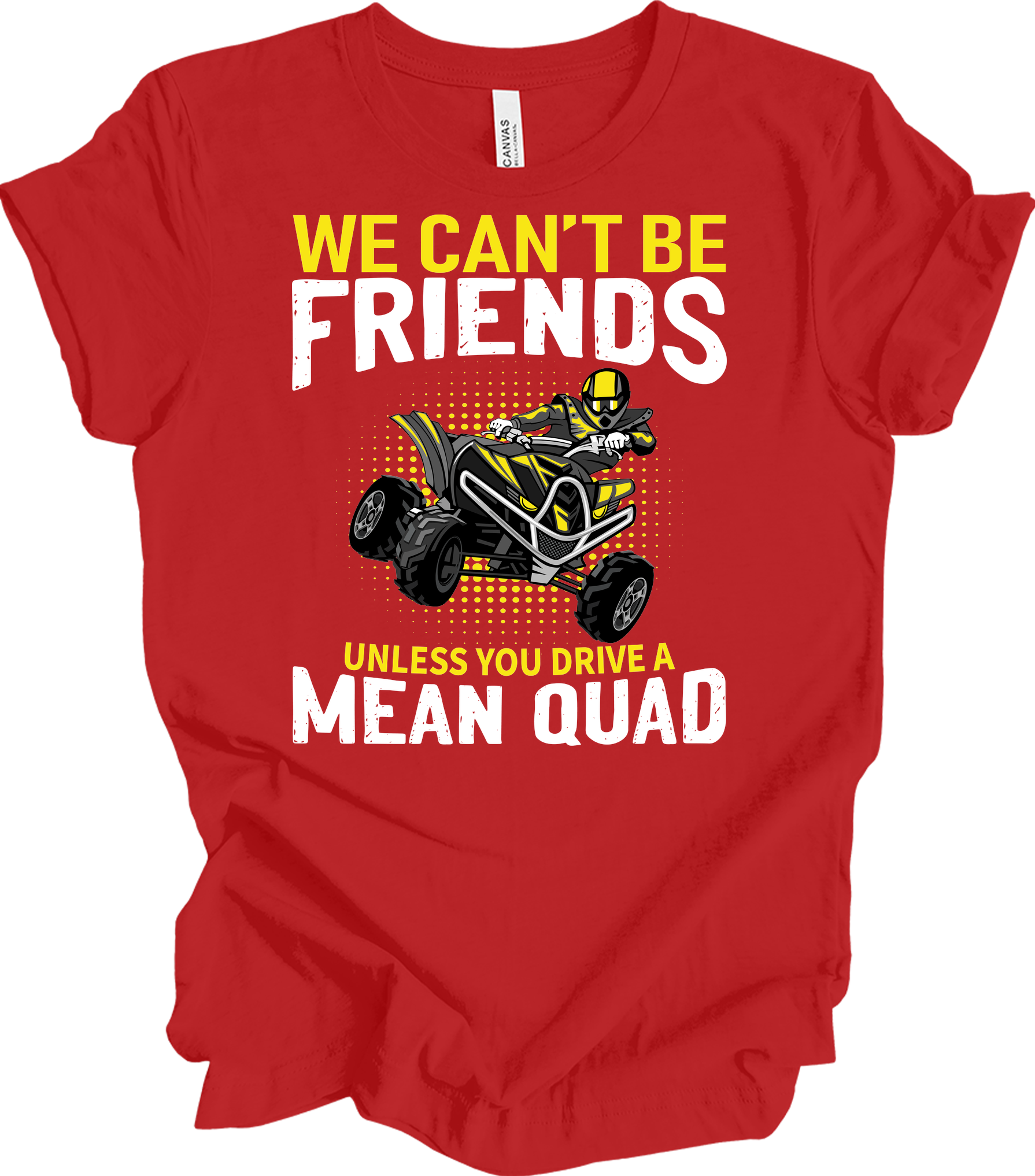 ATV Quad: Mean Quad T-Shirt in Red