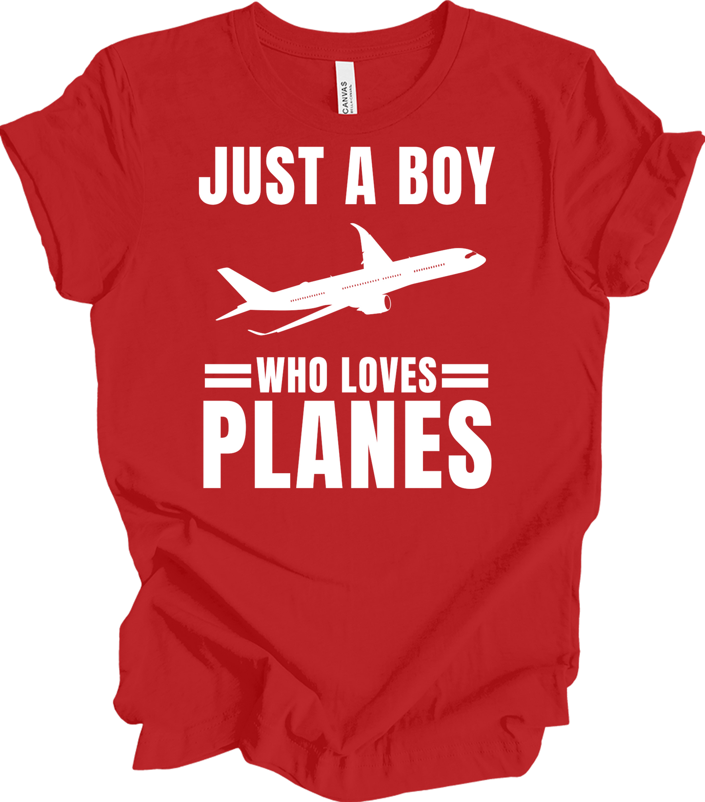 Airplane Pilot - Loves Planes T-Shirt in Red