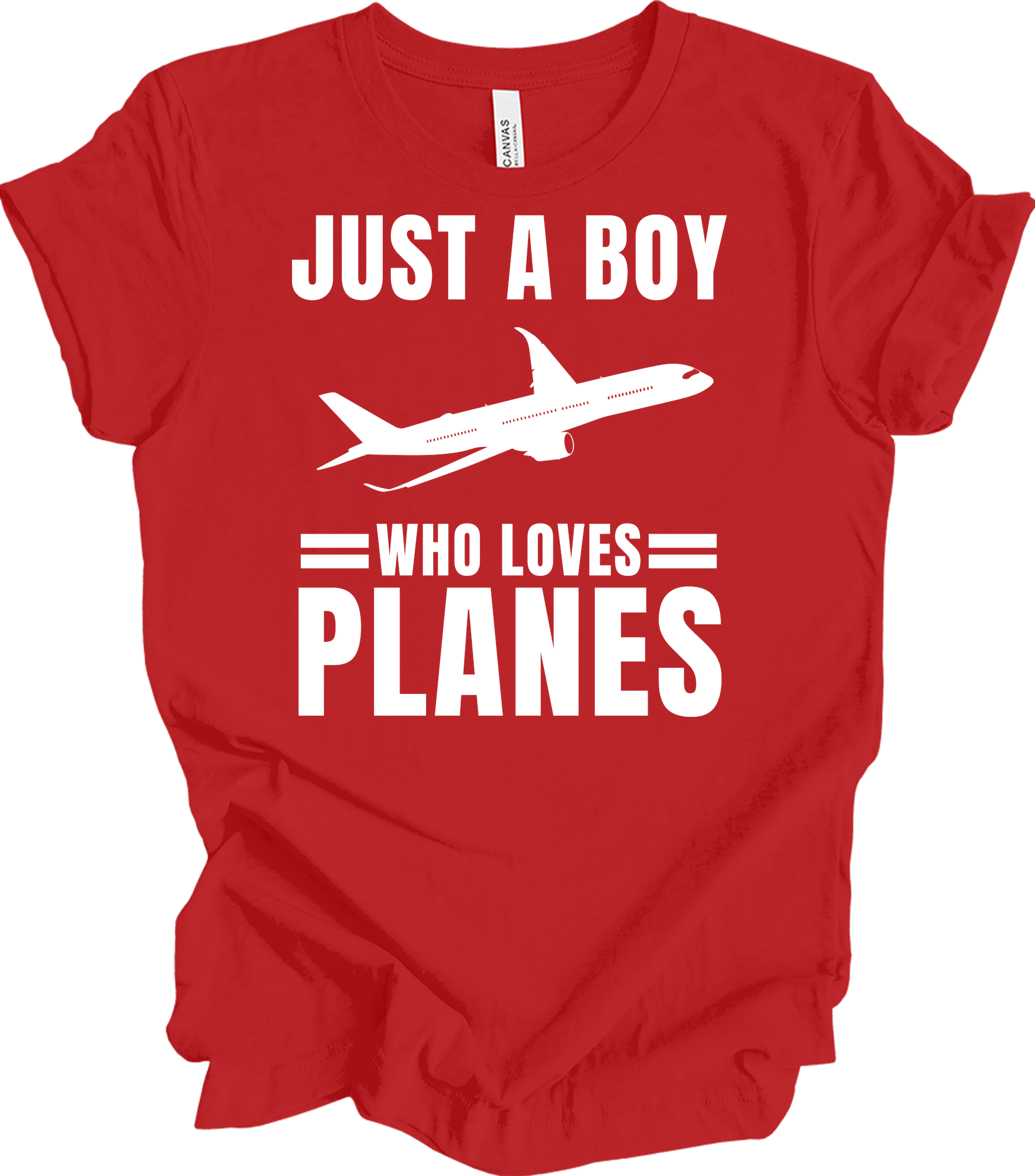 Airplane Pilot - Loves Planes T-Shirt in Red