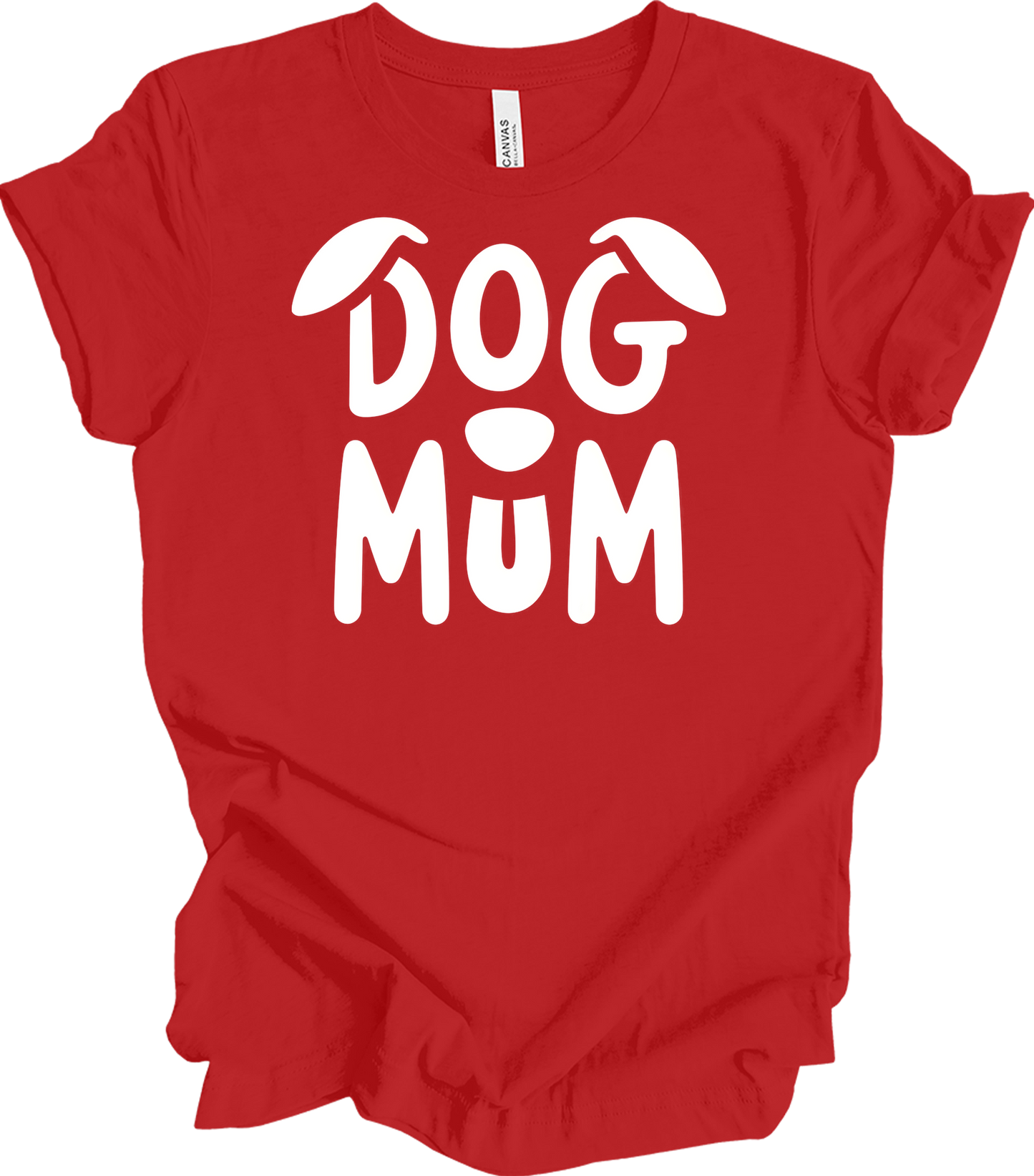 Dog Mum Domo Kun T-Shirt in Red