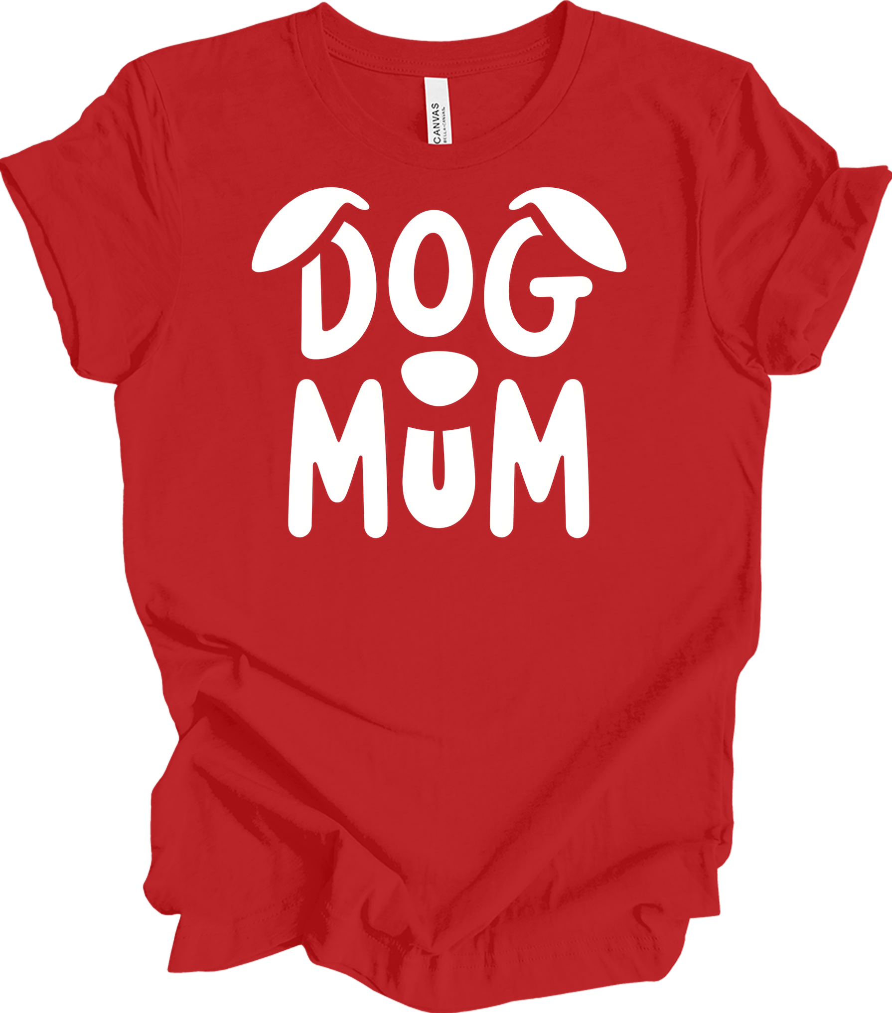 Dog Mum Domo Kun T-Shirt in Red