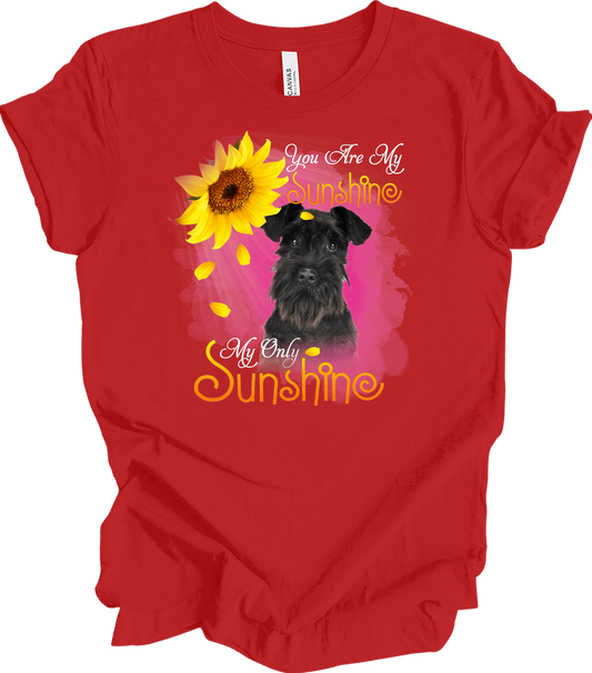 Schnauzer Sunshine - Unisex T-Shirt in Red