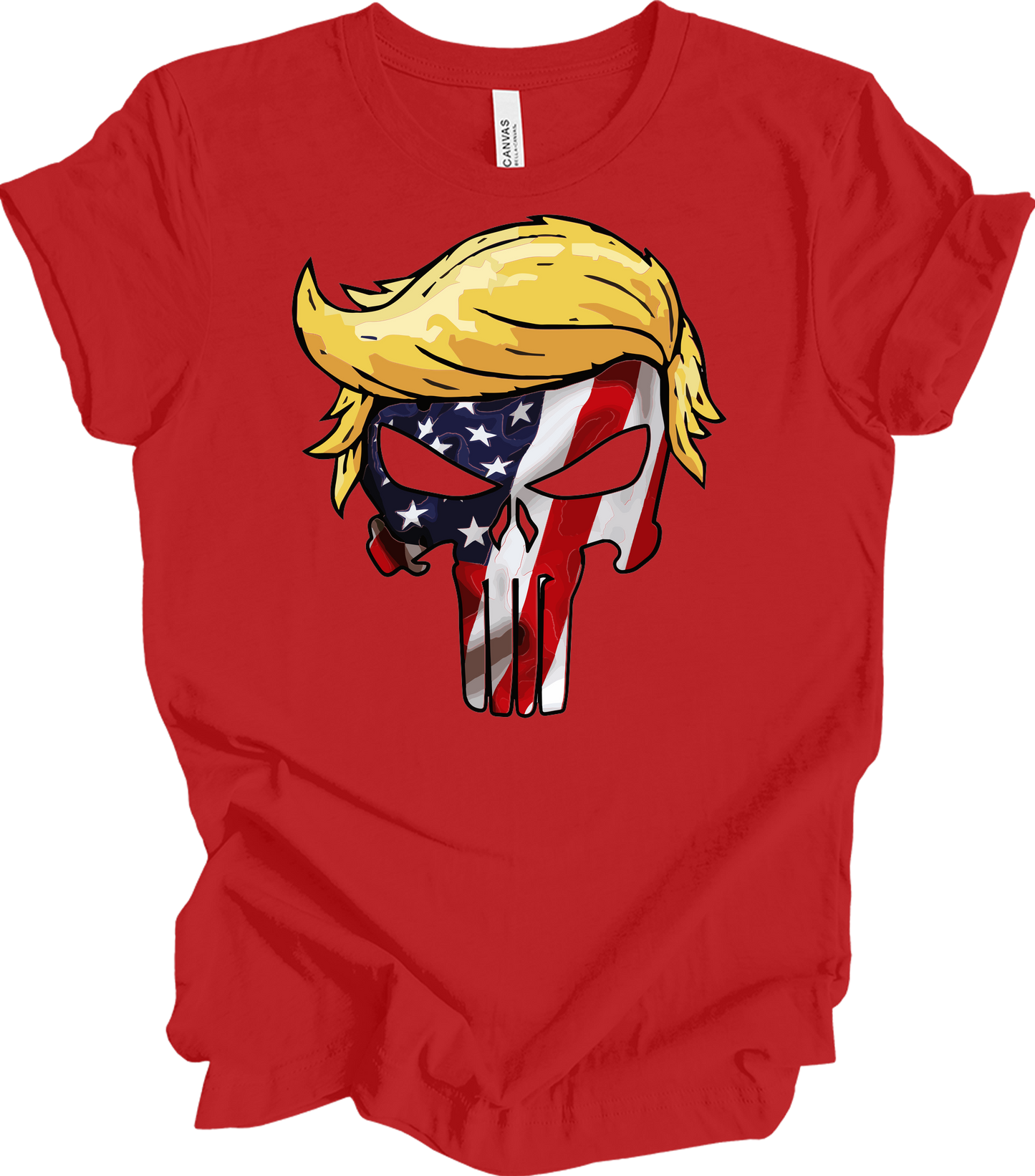 Trump Punisher Flag T-Shirt in Red
