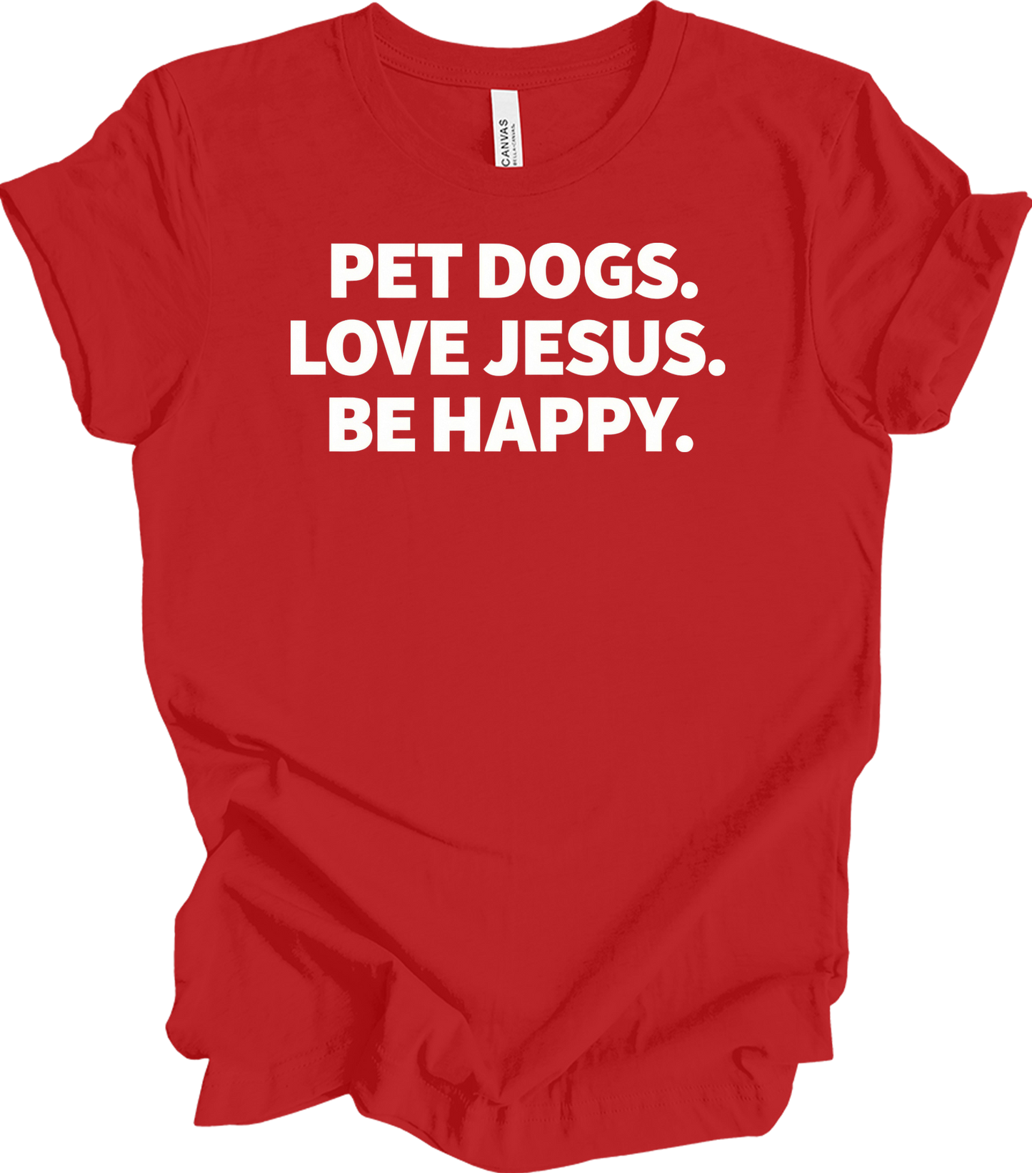 Pet Dogs Love Jesus T-Shirt in Red