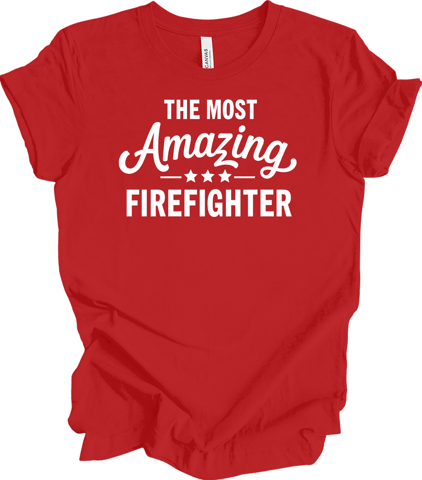 Amazing Firefighter - Fire Inside Me T-Shirt in Red