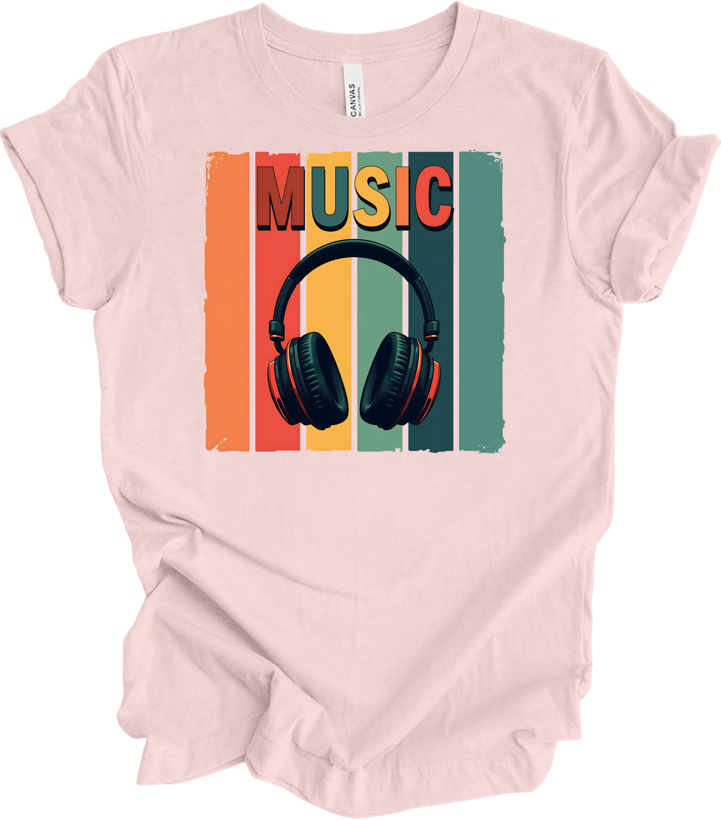 Electronic Music Lover T-Shirt in Soft Pink